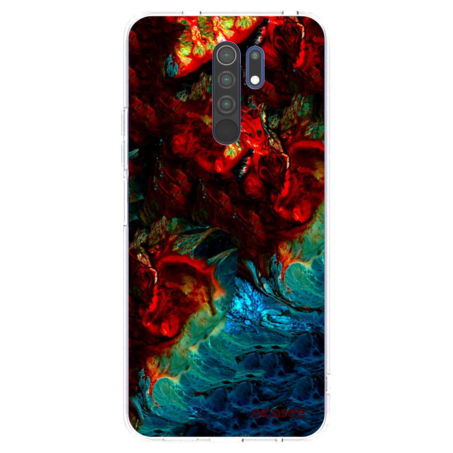 Picasee silikonski prozorni ovitek za Xiaomi Redmi 9 - Universe