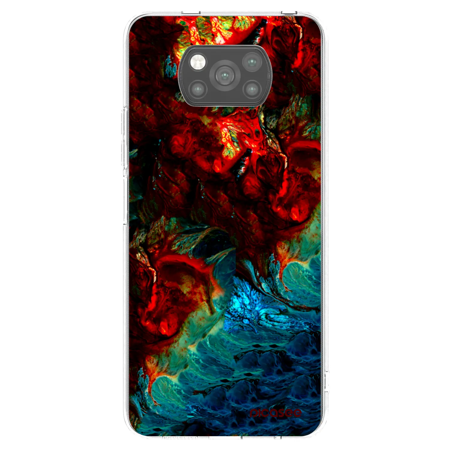 Picasee silikonski črni ovitek za Xiaomi Poco X3 - Universe