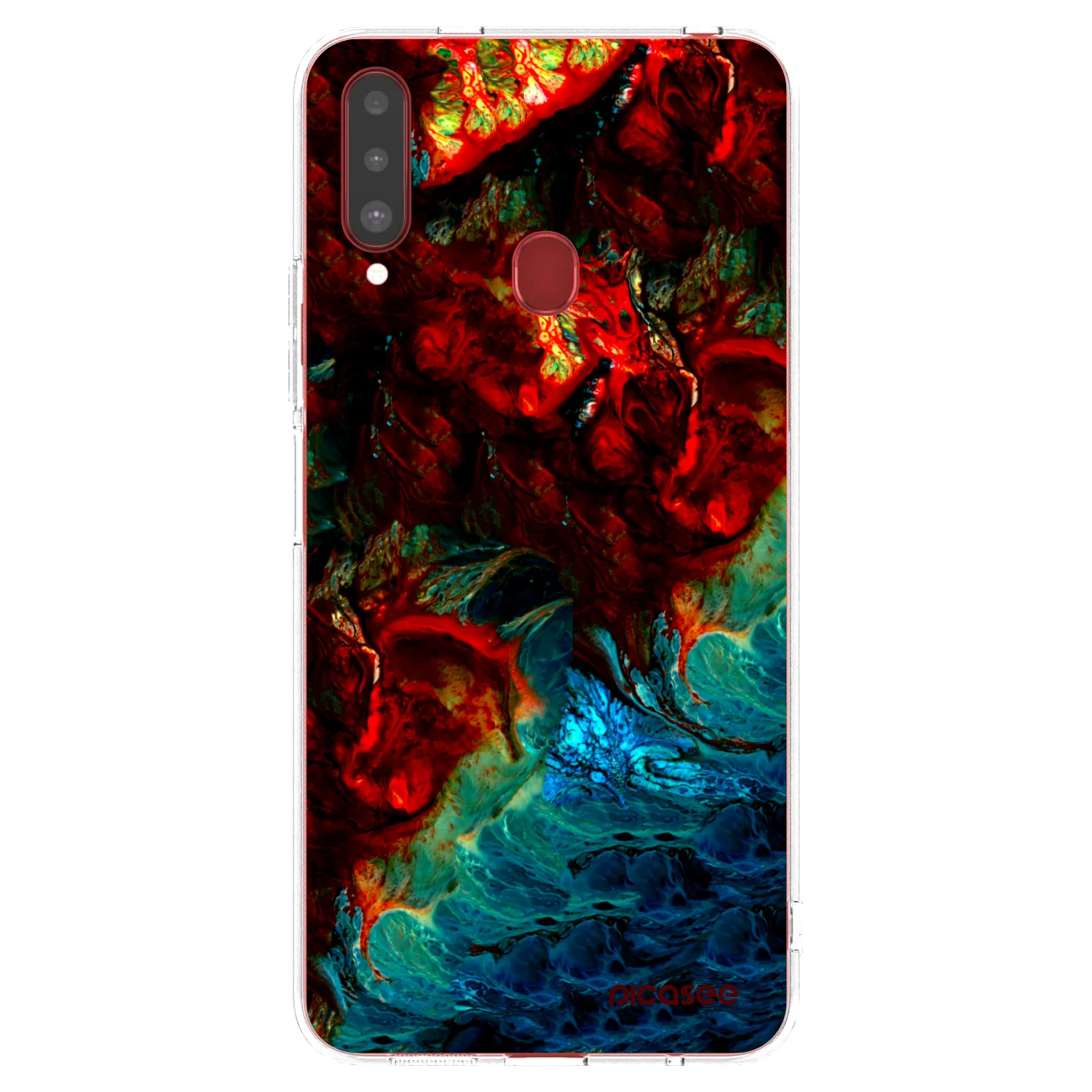 Picasee silikonski prozorni ovitek za Samsung Galaxy A20s - Universe