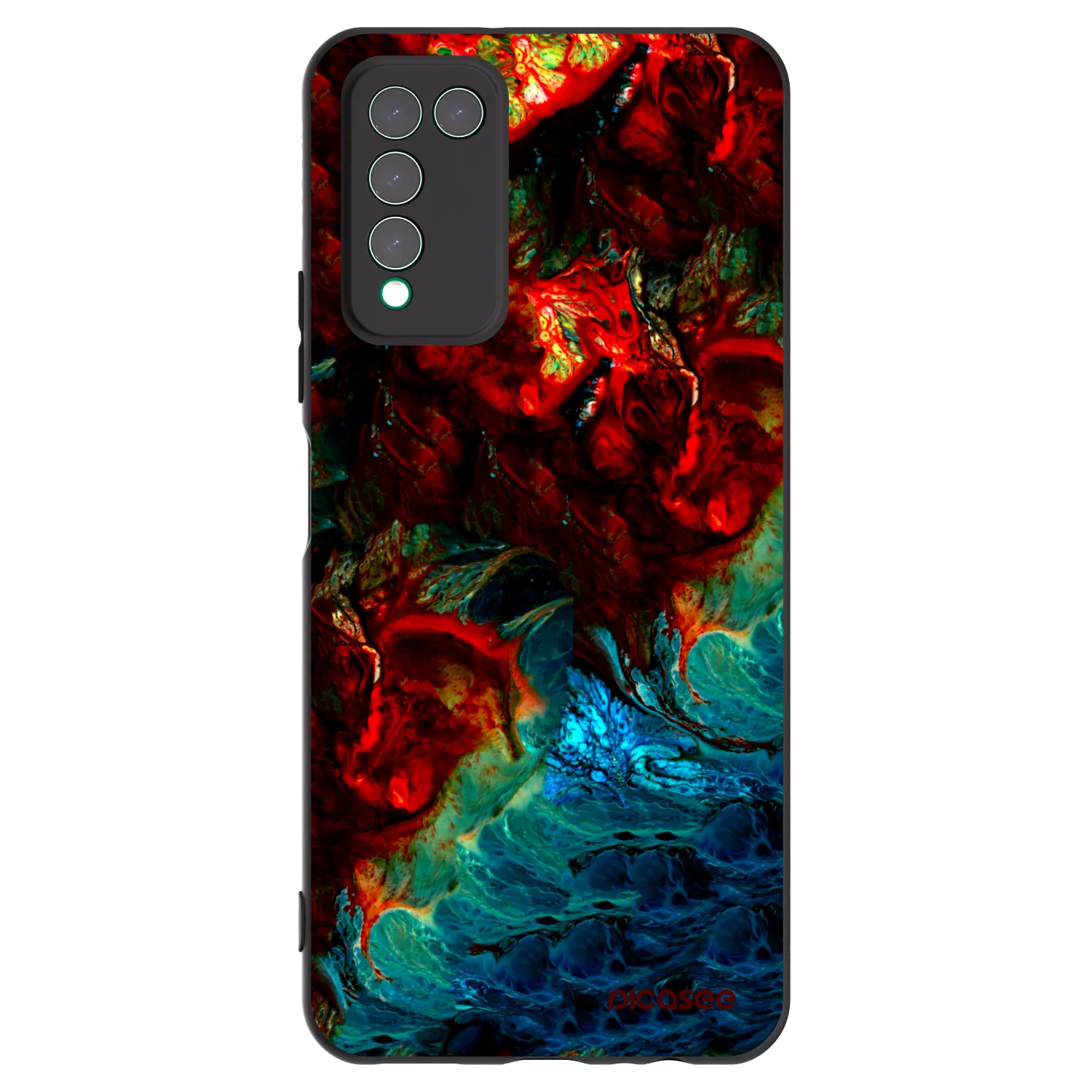 Picasee silikonski črni ovitek za Honor 10X Lite - Universe