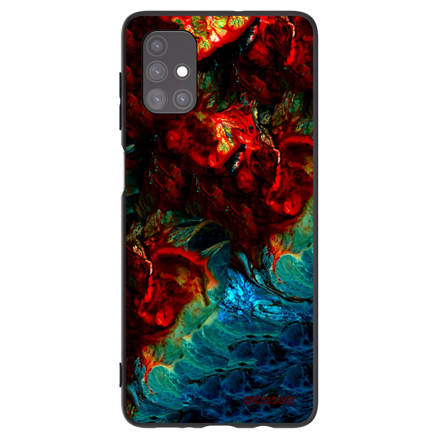Picasee silikonski črni ovitek za Samsung Galaxy M51 M515F - Universe
