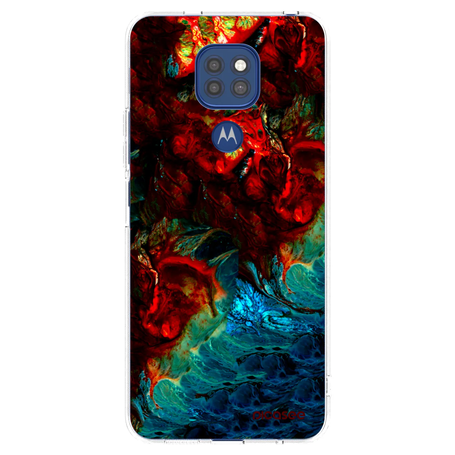 Picasee silikonski prozorni ovitek za Motorola Moto G9 Play - Universe