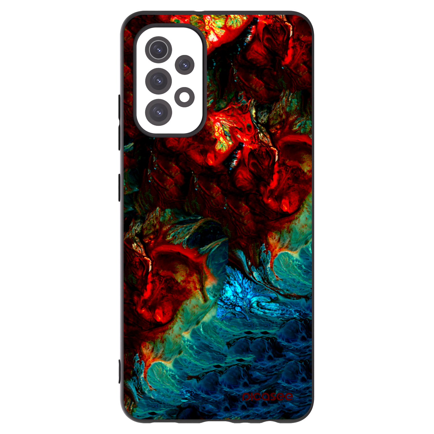 Picasee silikonski črni ovitek za Samsung Galaxy A32 5G A326B - Universe