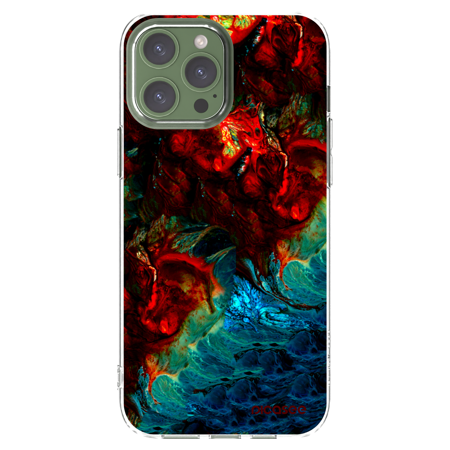 Picasee silikonski prozorni ovitek za Apple iPhone 13 Pro Max - Universe
