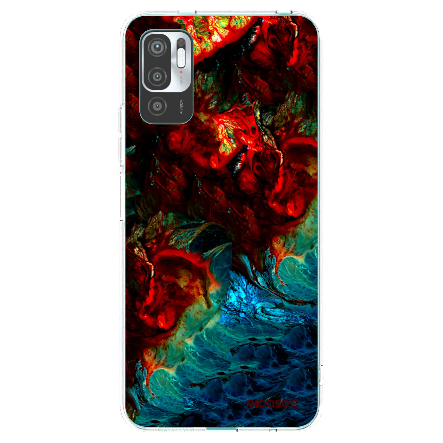 Picasee silikonski prozorni ovitek za Xiaomi Redmi Note 10 5G - Universe