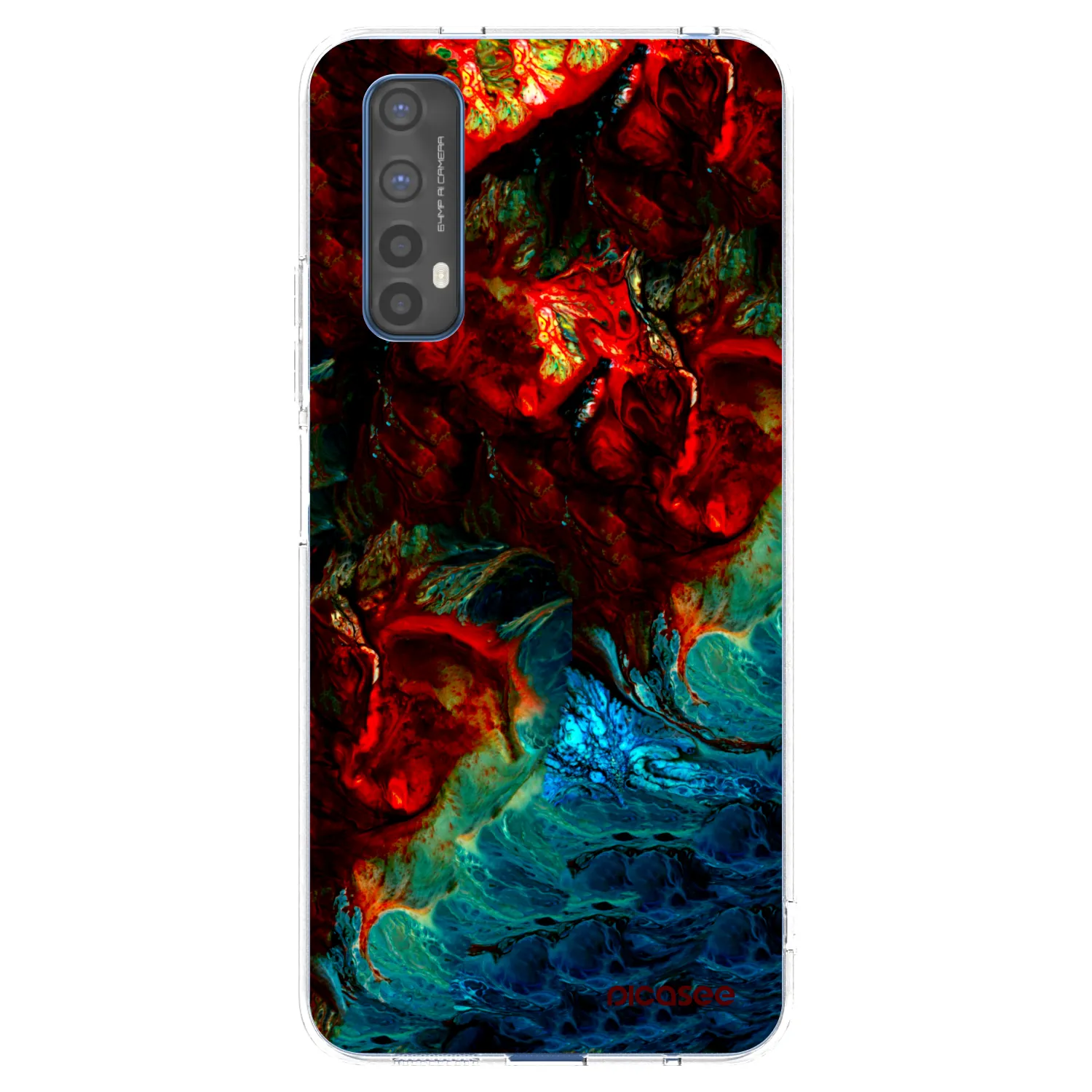 Picasee silikonski prozorni ovitek za Realme 7 - Universe