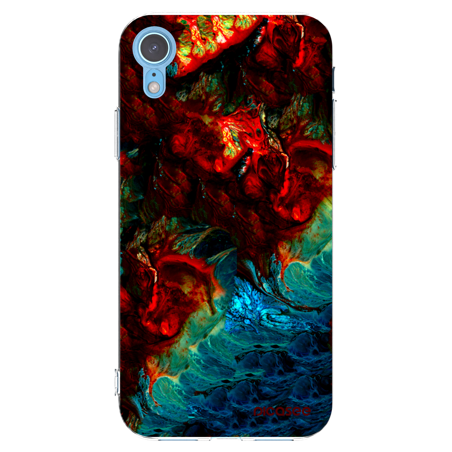 Picasee silikonski prozorni ovitek za Apple iPhone XR - Universe