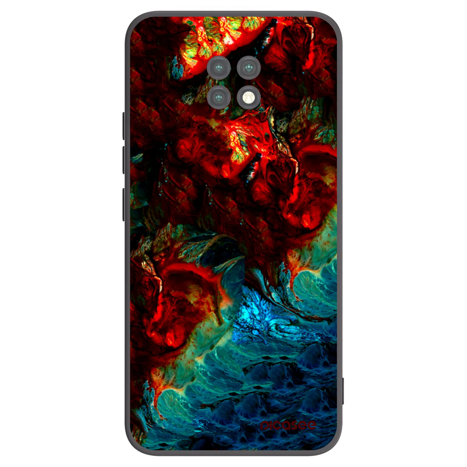 Picasee silikonski črni ovitek za Xiaomi Redmi Note 9T - Universe