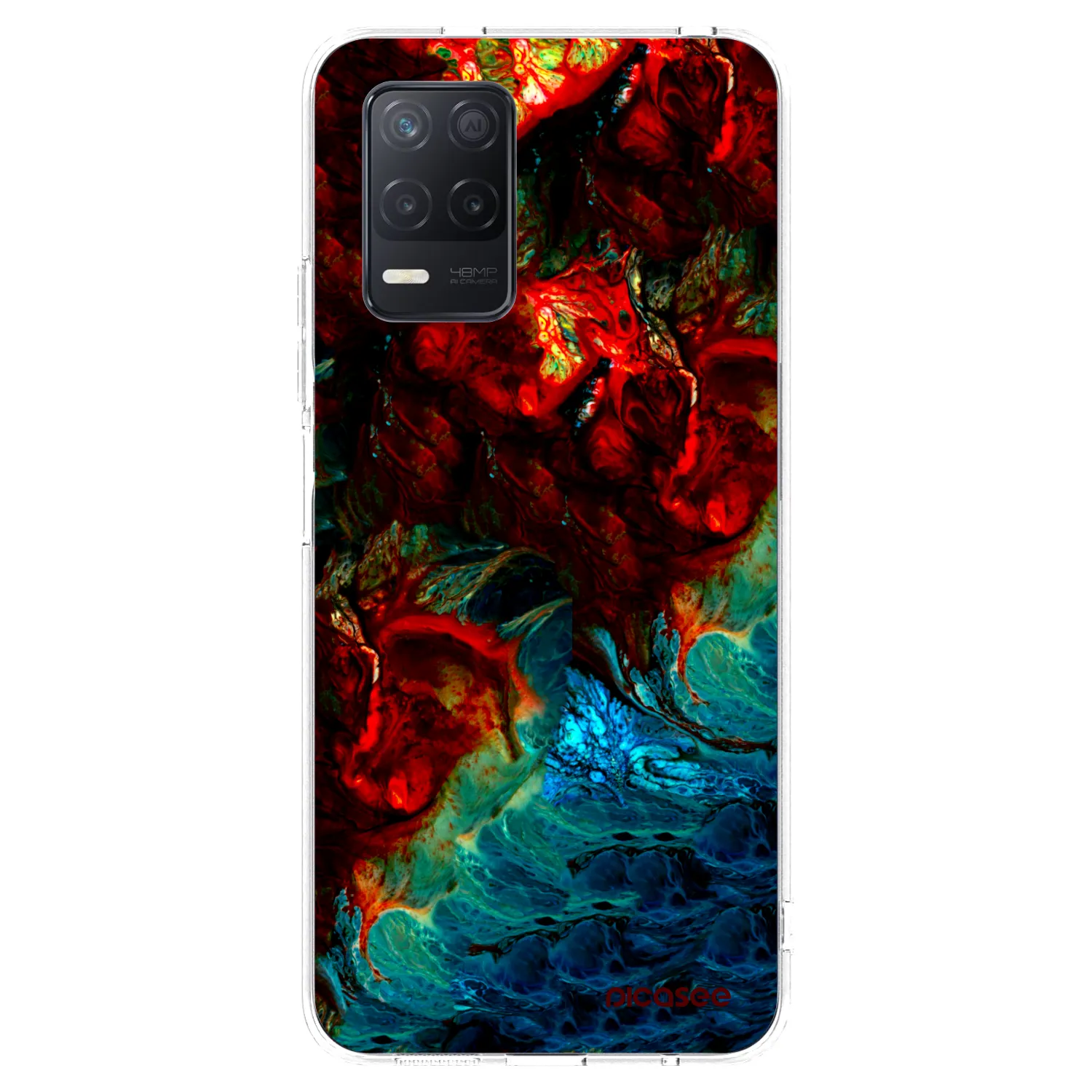 Picasee silikonski prozorni ovitek za Realme 8 5G - Universe
