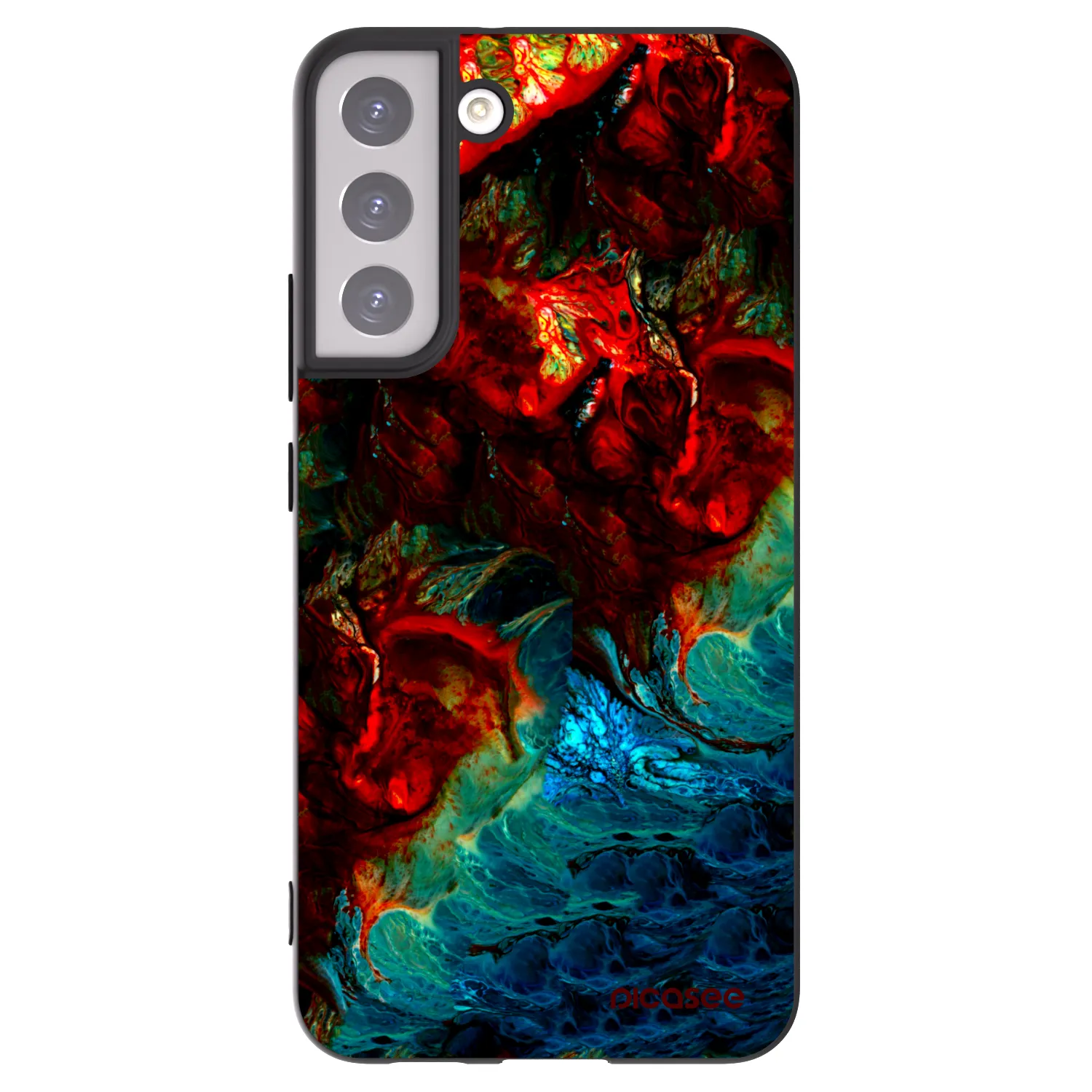 Picasee silikonski črni ovitek za Samsung Galaxy S22+ 5G - Universe