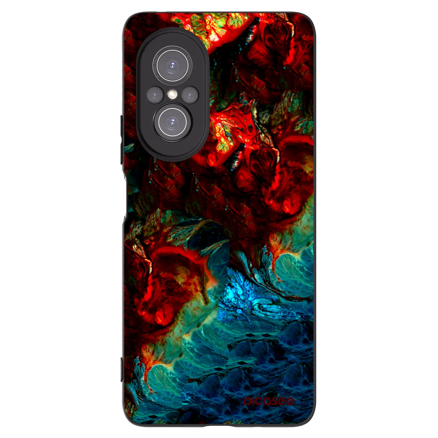 Picasee silikonski črni ovitek za Huawei Nova 9 SE - Universe