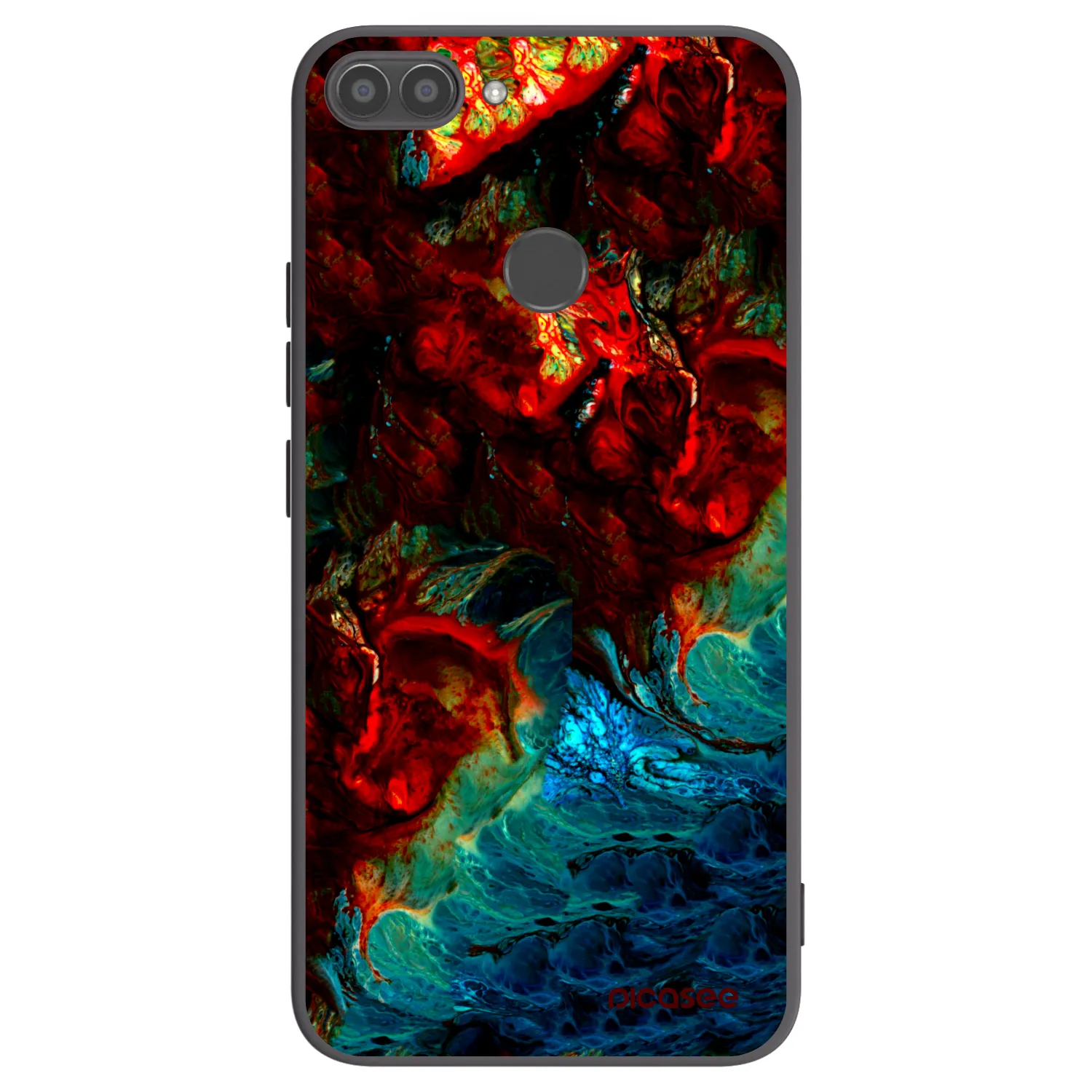 Picasee silikonski črni ovitek za Huawei P Smart - Universe