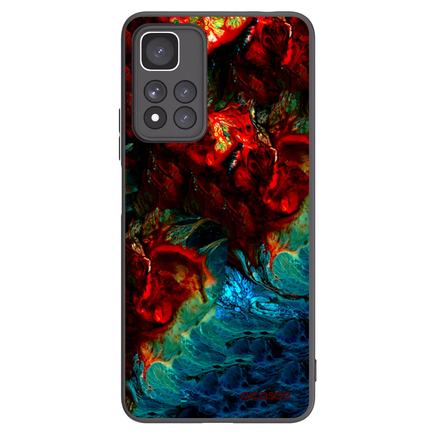 Picasee silikonski črni ovitek za Xiaomi Redmi Note 11 Pro+ 5G - Universe