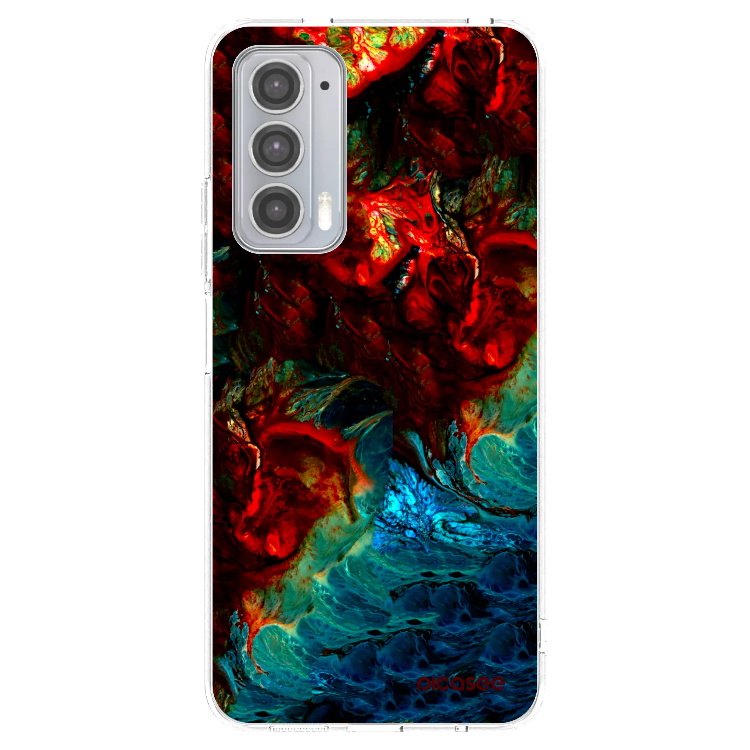 Picasee silikonski prozorni ovitek za Motorola Edge 20 - Universe