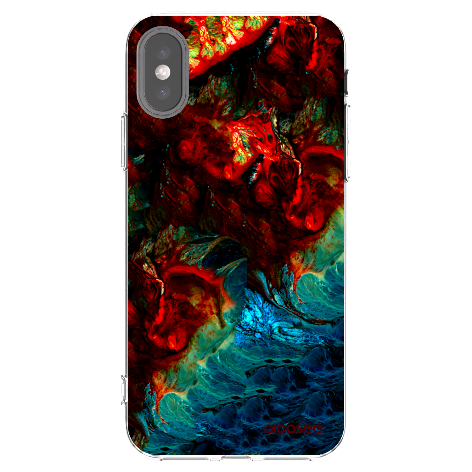 Picasee silikonski prozorni ovitek za Apple iPhone X/XS - Universe