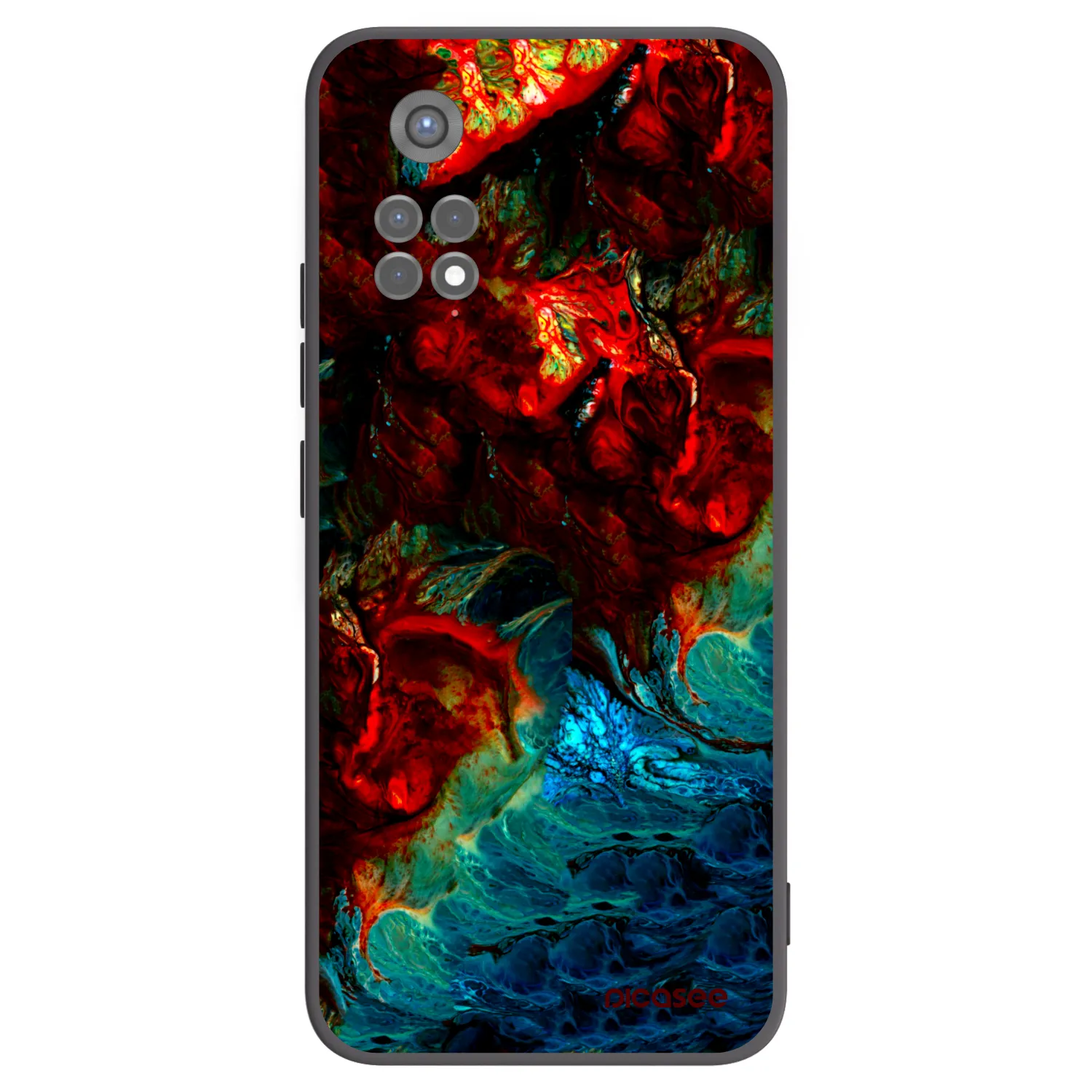 Picasee silikonski črni ovitek za Xiaomi Redmi Note 11S 5G - Universe