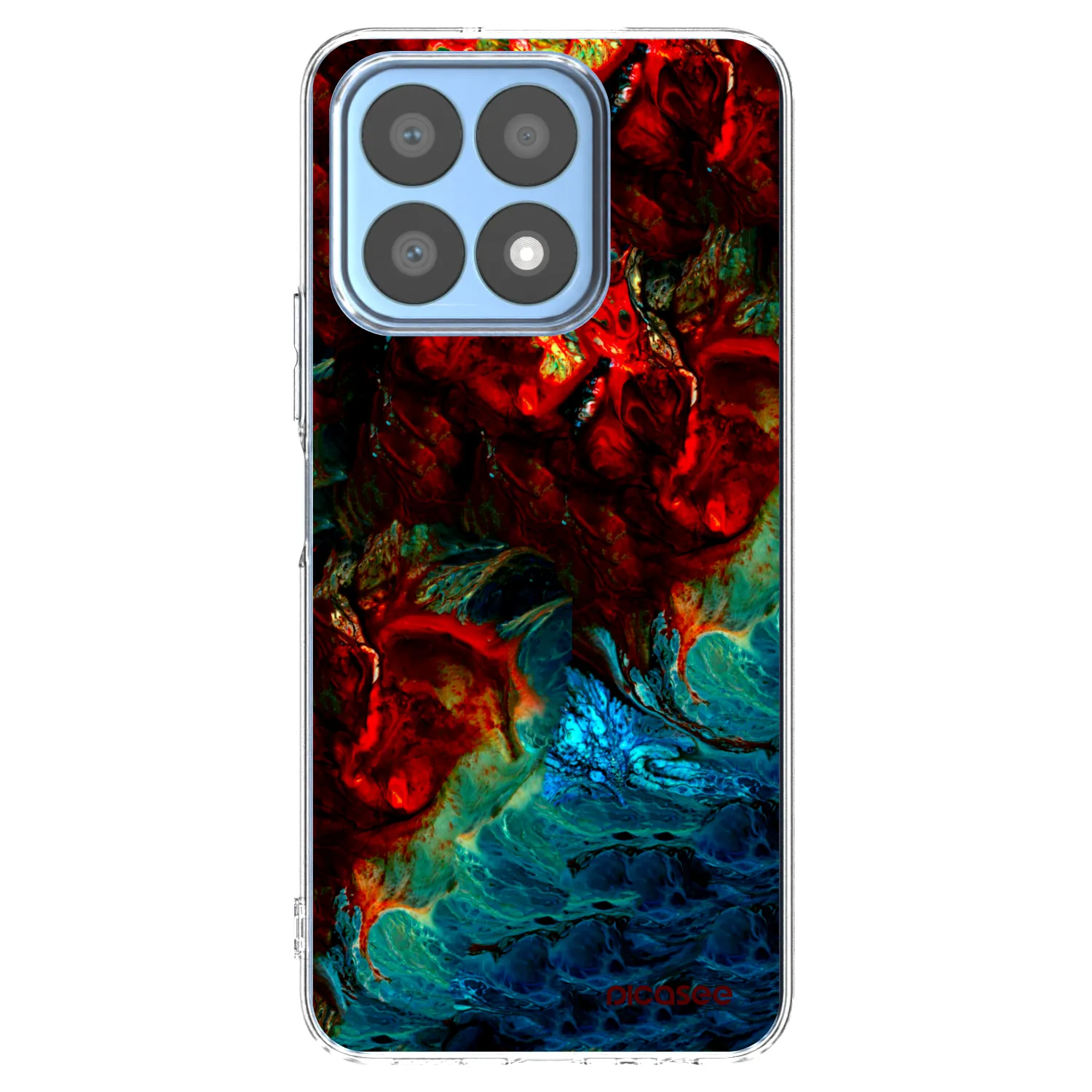 Picasee silikonski prozorni ovitek za Honor X8a - Universe