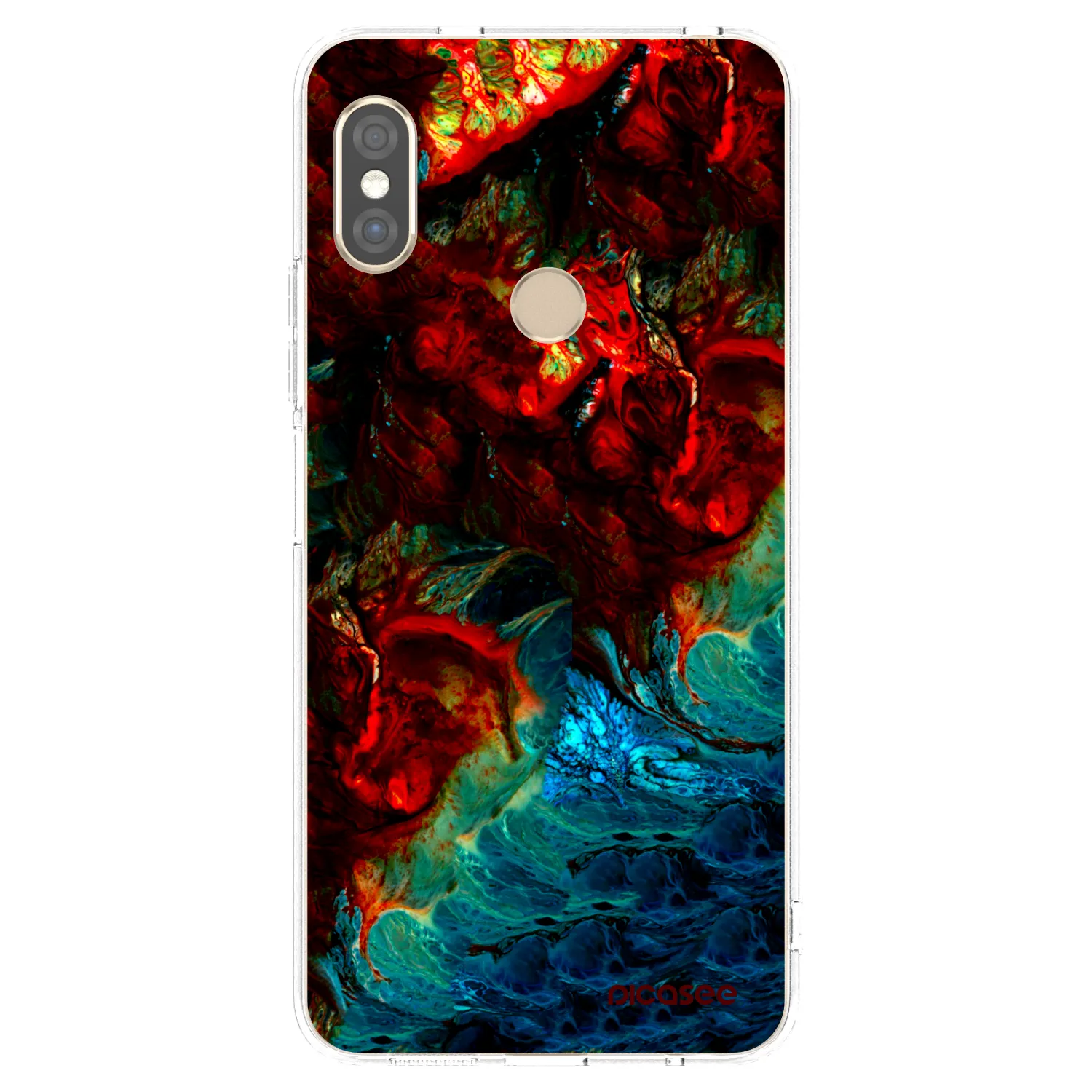 Picasee silikonski prozorni ovitek za Xiaomi Redmi Note 5 Global - Universe