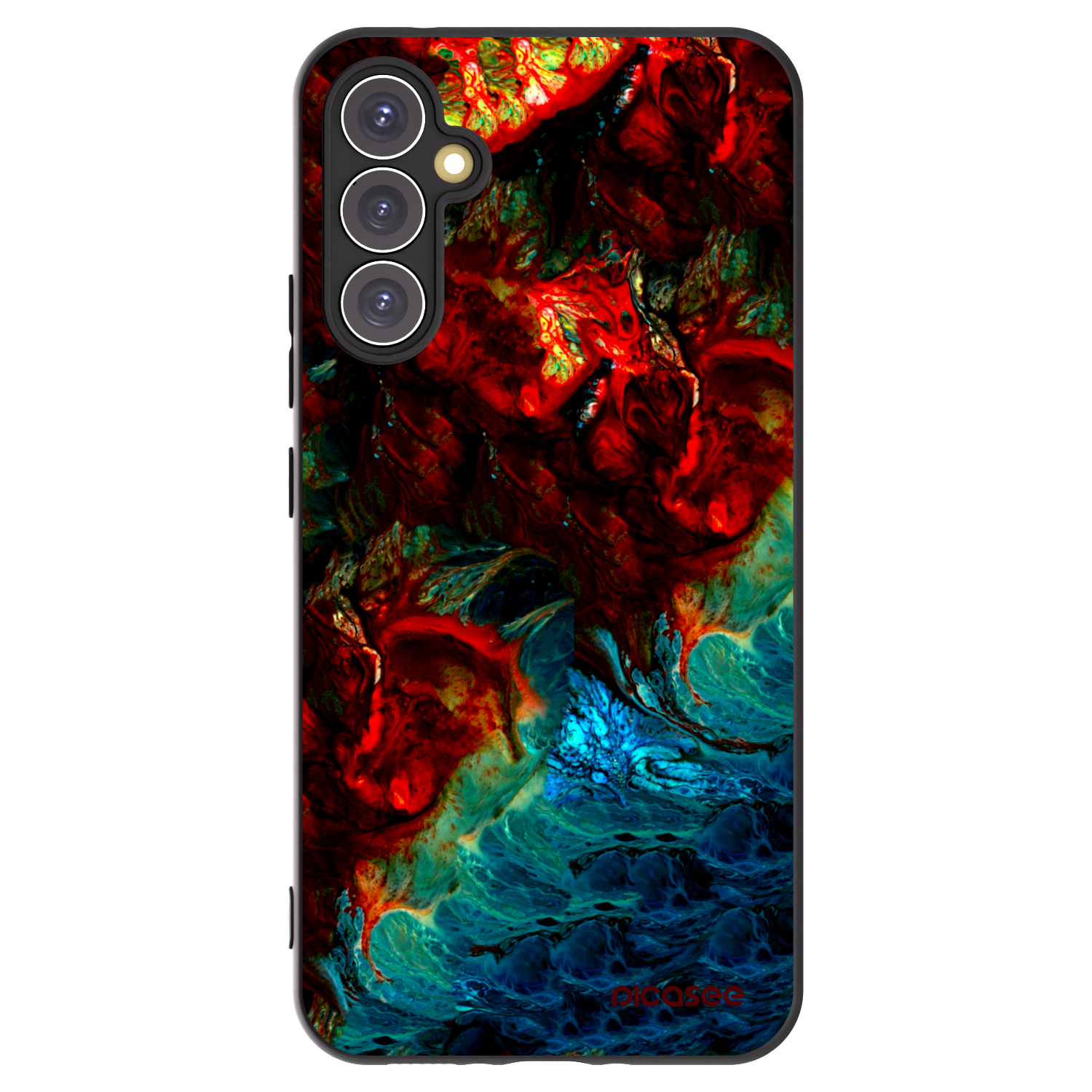 Picasee silikonski črni ovitek za Samsung Galaxy A34 5G A346B - Universe