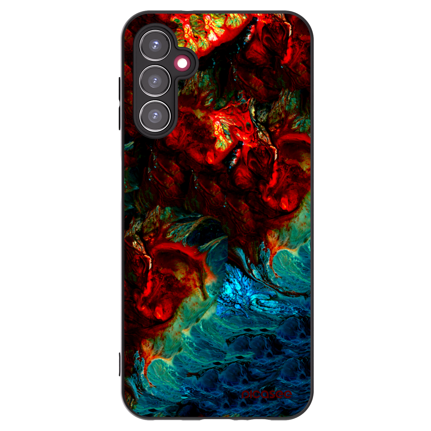 Picasee silikonski črni ovitek za Samsung Galaxy A14 5G A146P - Universe