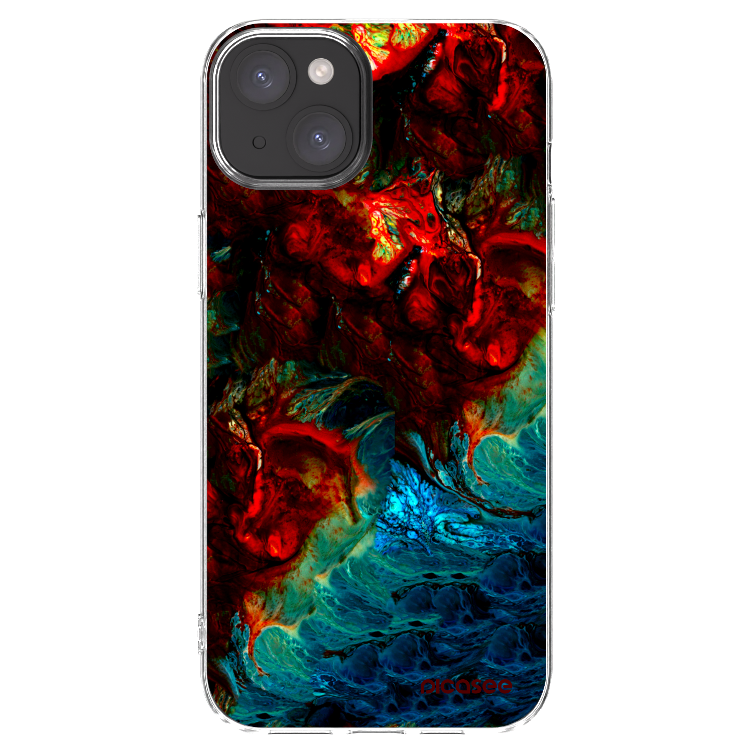 Picasee silikonski prozorni ovitek za Apple iPhone 15 Plus - Universe