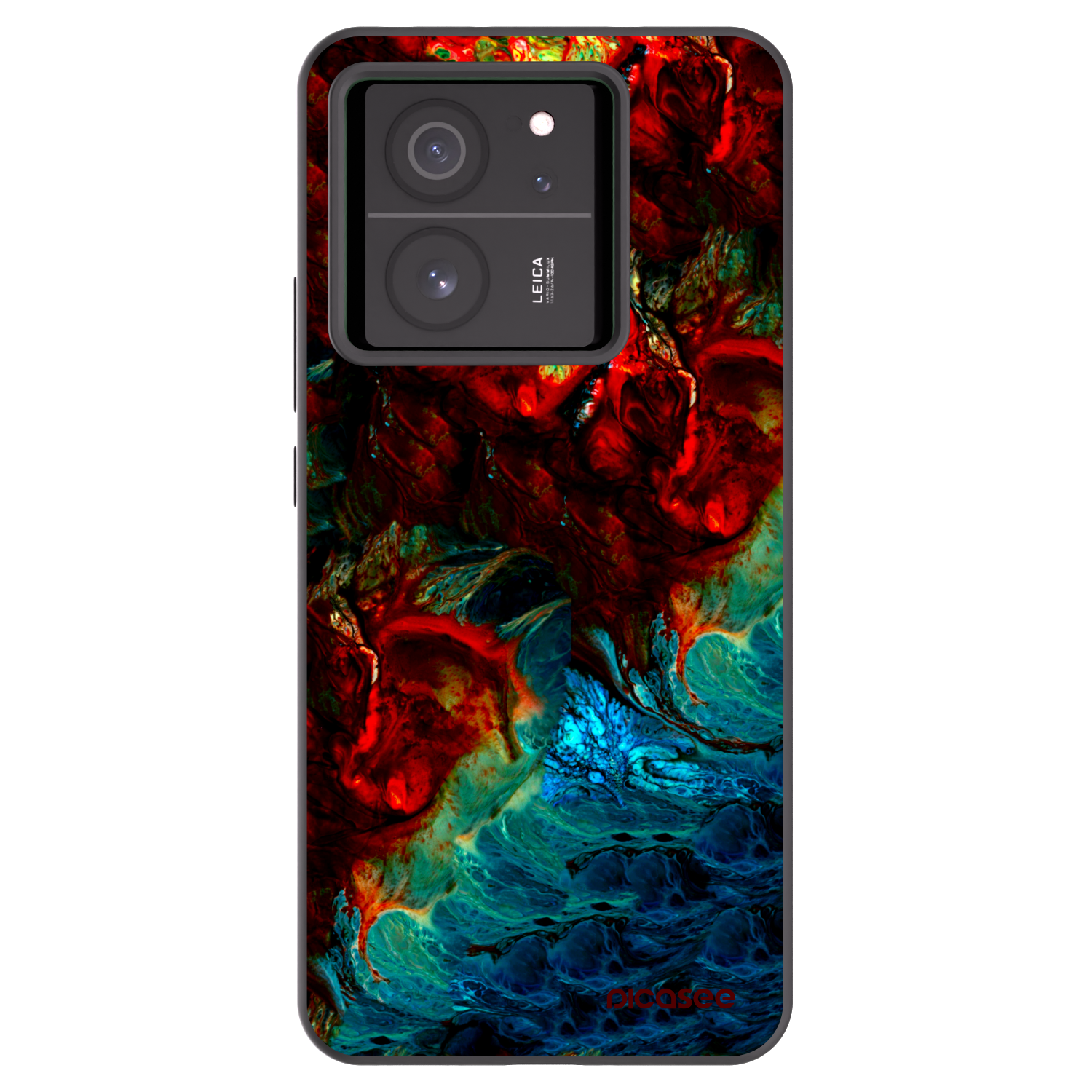 Picasee silikonski črni ovitek za Xiaomi 13T - Universe
