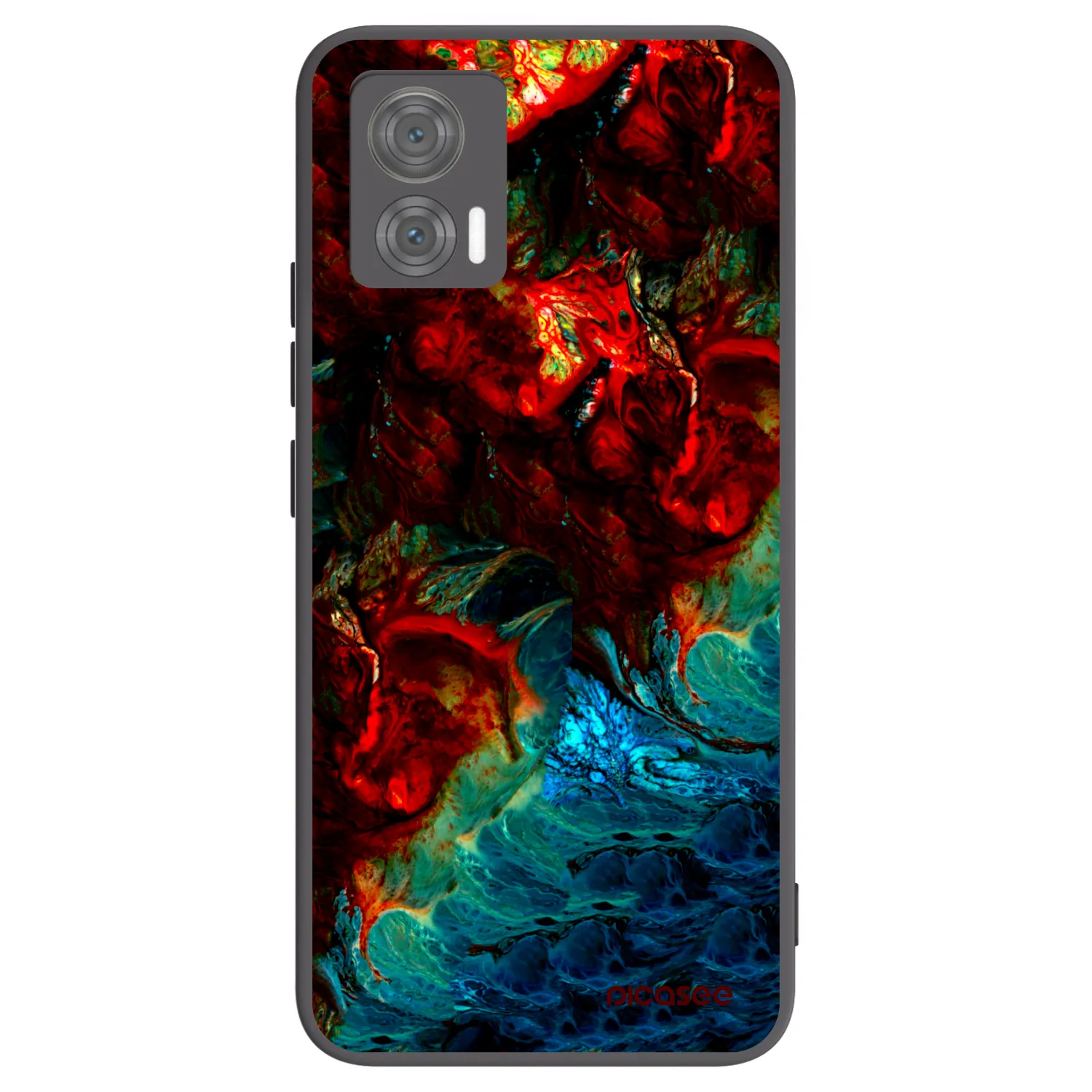 Picasee silikonski črni ovitek za Motorola Edge 30 Neo - Universe