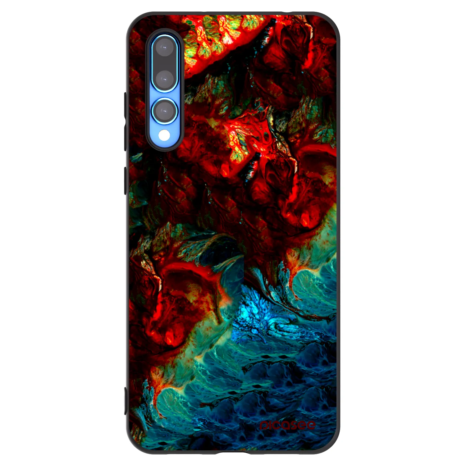 Picasee silikonski črni ovitek za Huawei P20 Pro - Universe