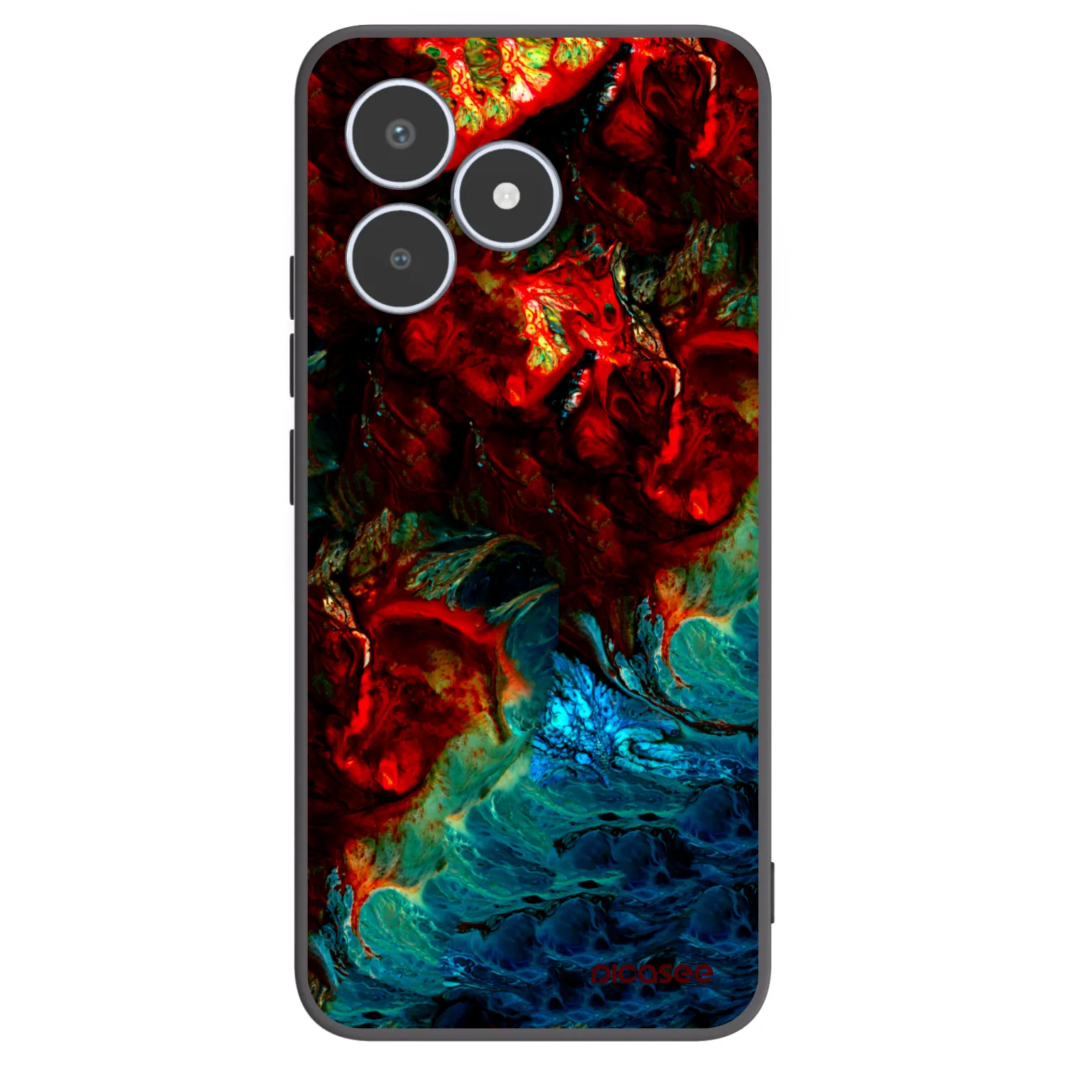 Picasee silikonski črni ovitek za Realme C53 - Universe