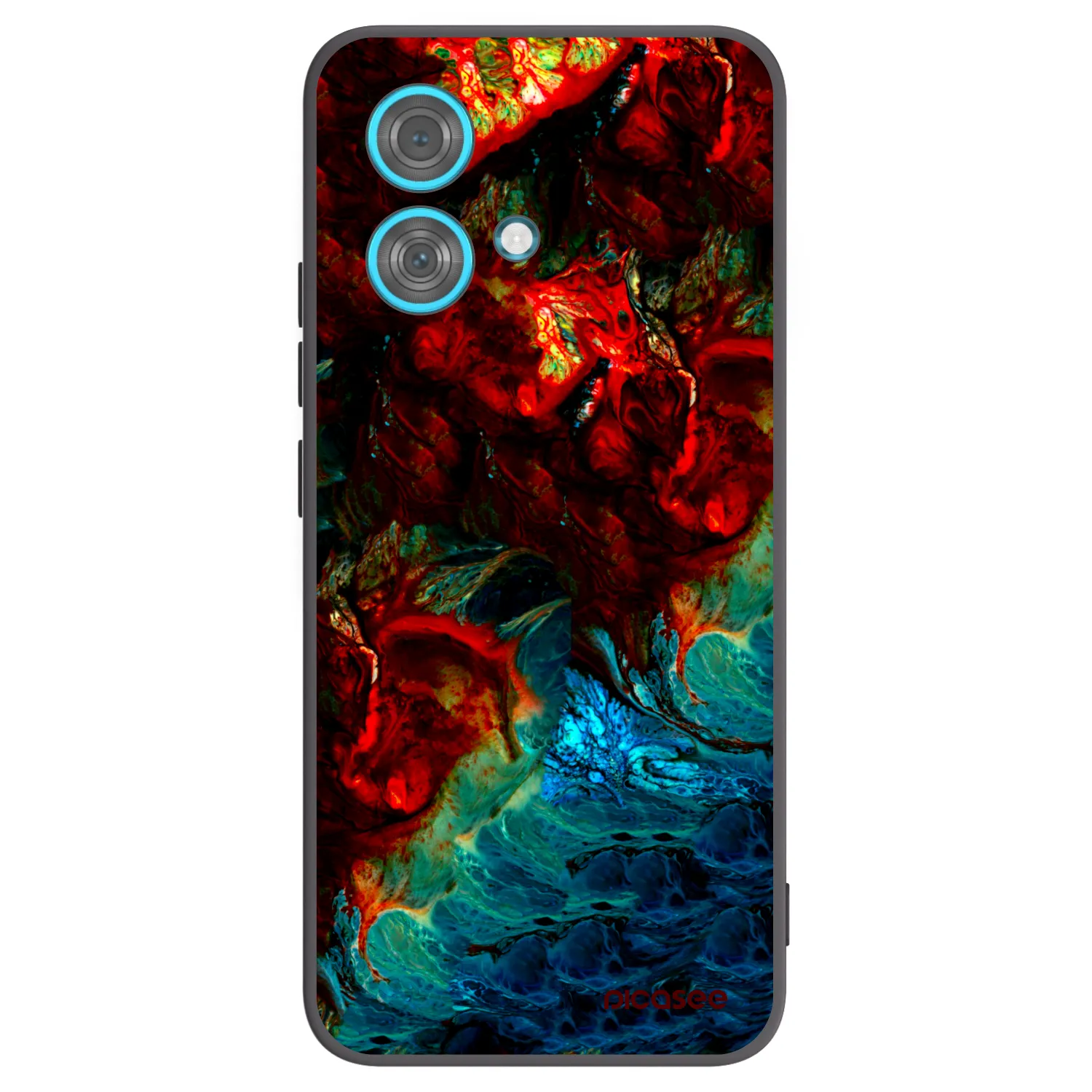 Picasee silikonski črni ovitek za Motorola Edge 40 Neo - Universe