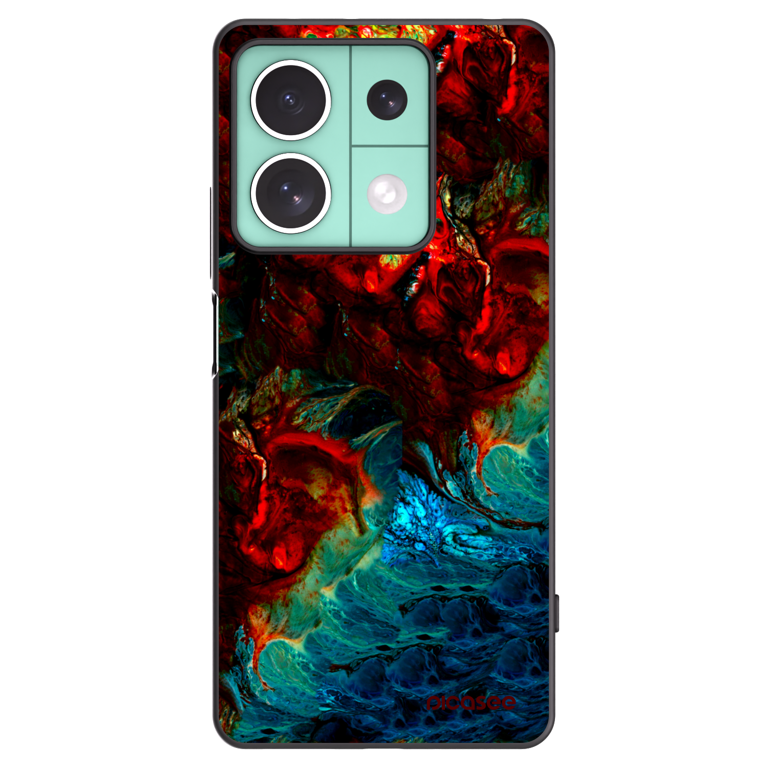 Picasee silikonski črni ovitek za Xiaomi Redmi Note 13 5G - Universe