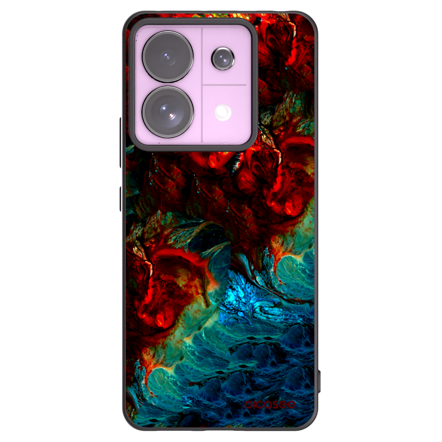 Picasee silikonski črni ovitek za Xiaomi Redmi Note 13 Pro 5G - Universe