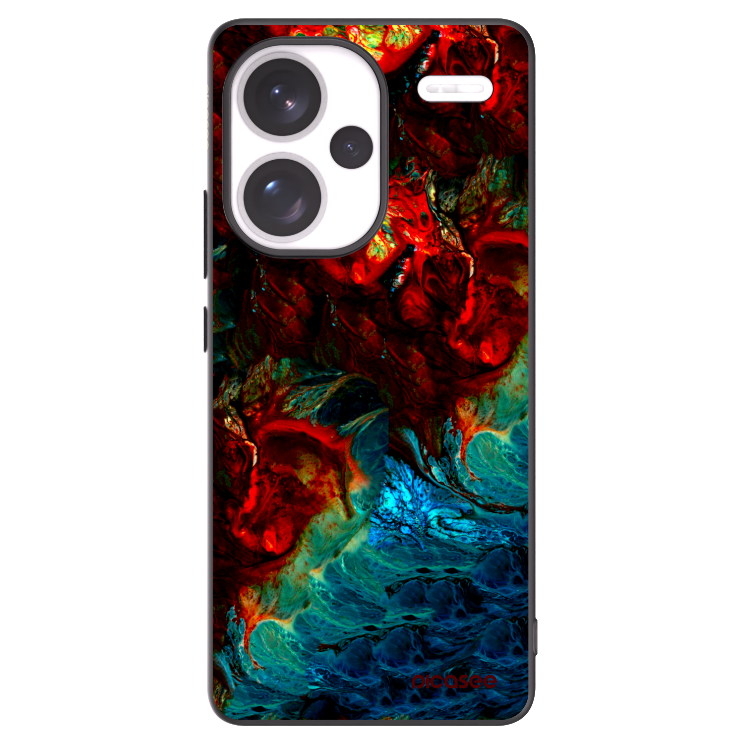 Picasee silikonski črni ovitek za Xiaomi Redmi Note 13 Pro+ 5G - Universe