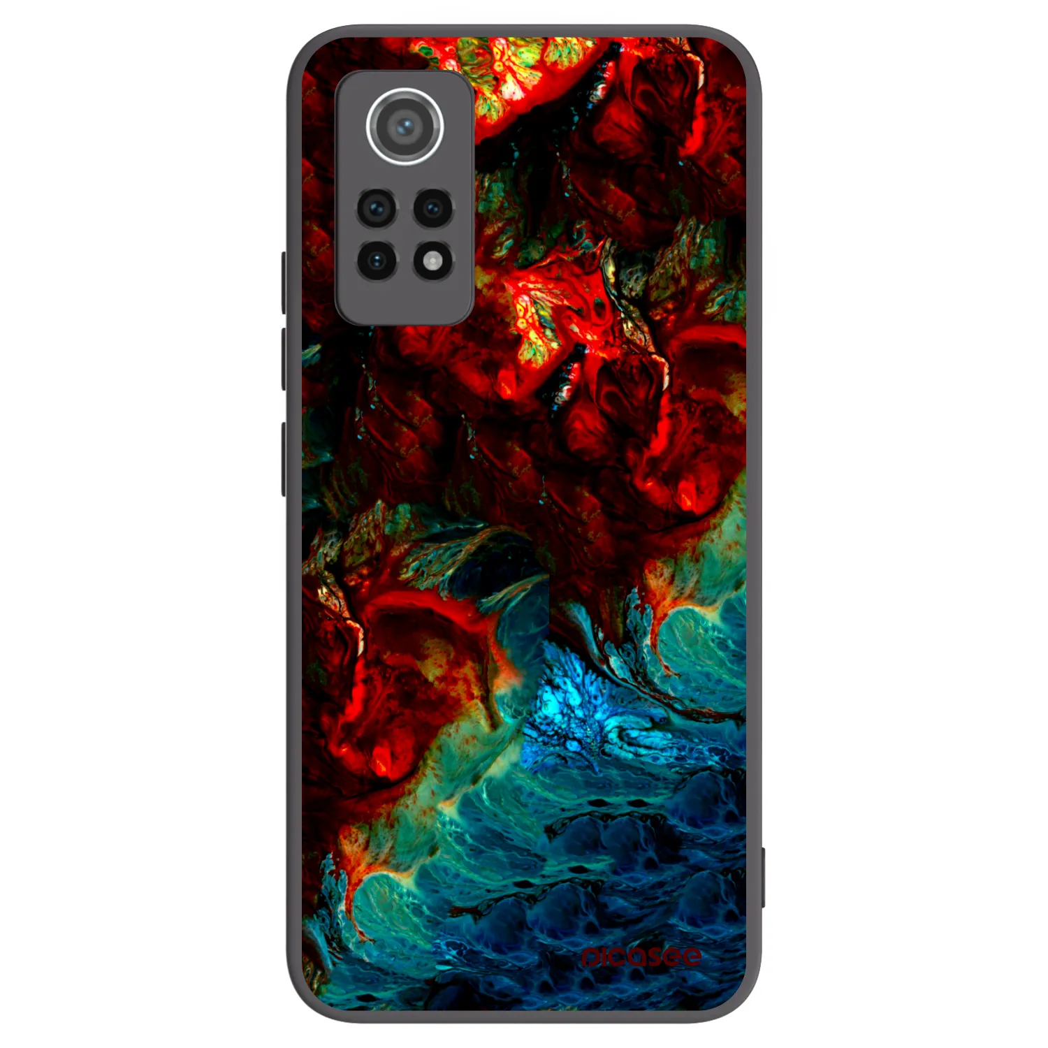 Picasee silikonski črni ovitek za Xiaomi Redmi Note 12 Pro 4G - Universe