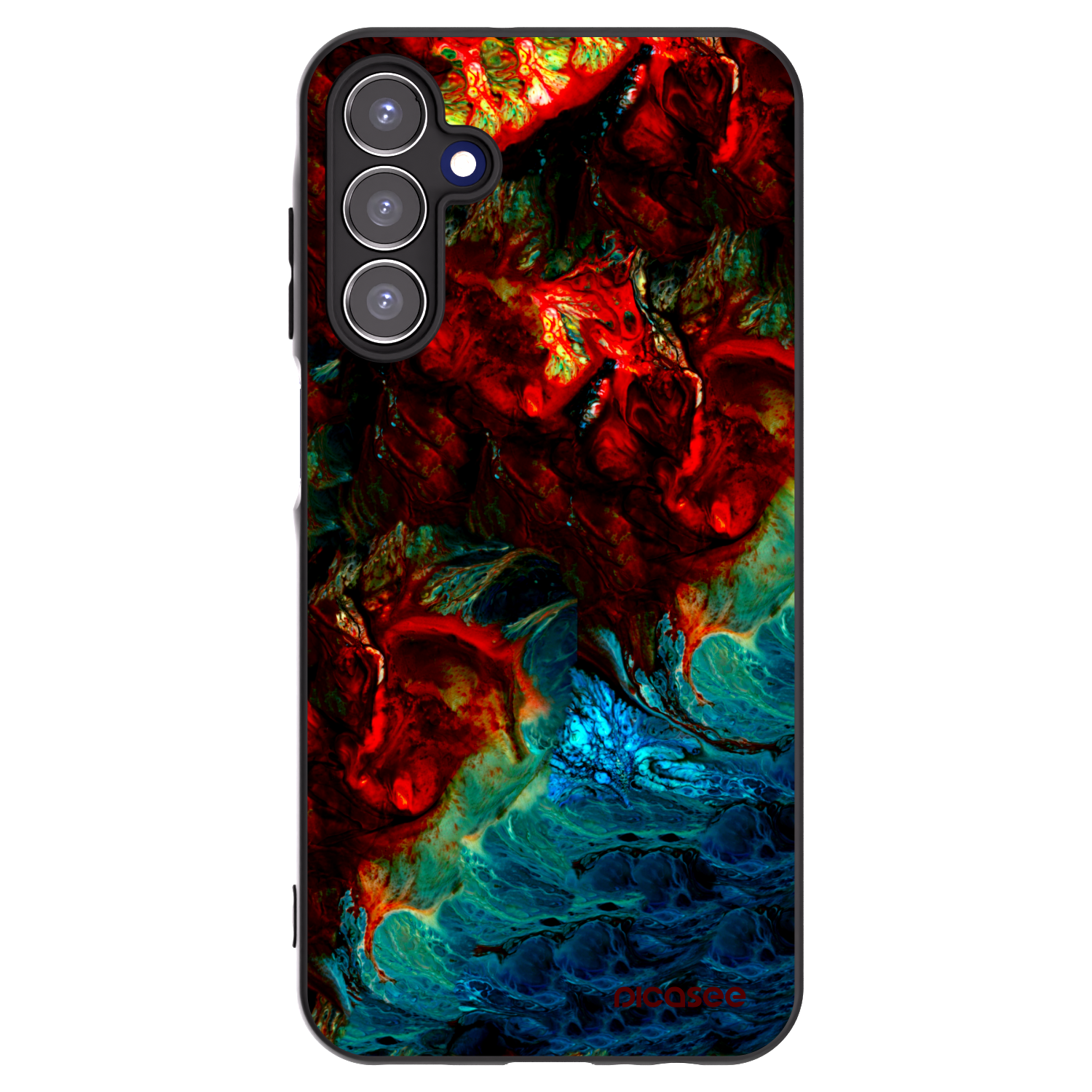 Picasee silikonski črni ovitek za Samsung Galaxy A15 A156B 5G - Universe