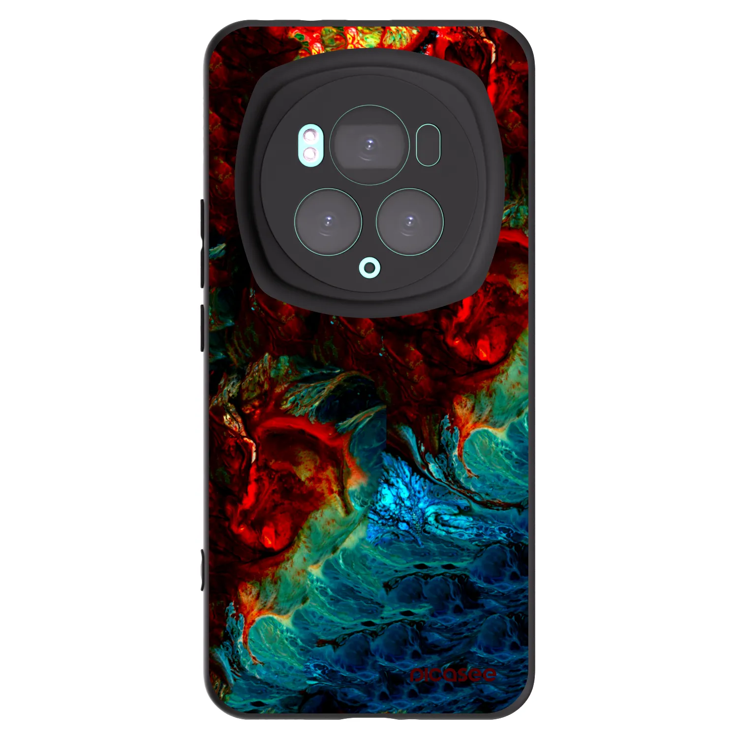 Picasee silikonski črni ovitek za Honor Magic6 Pro - Universe
