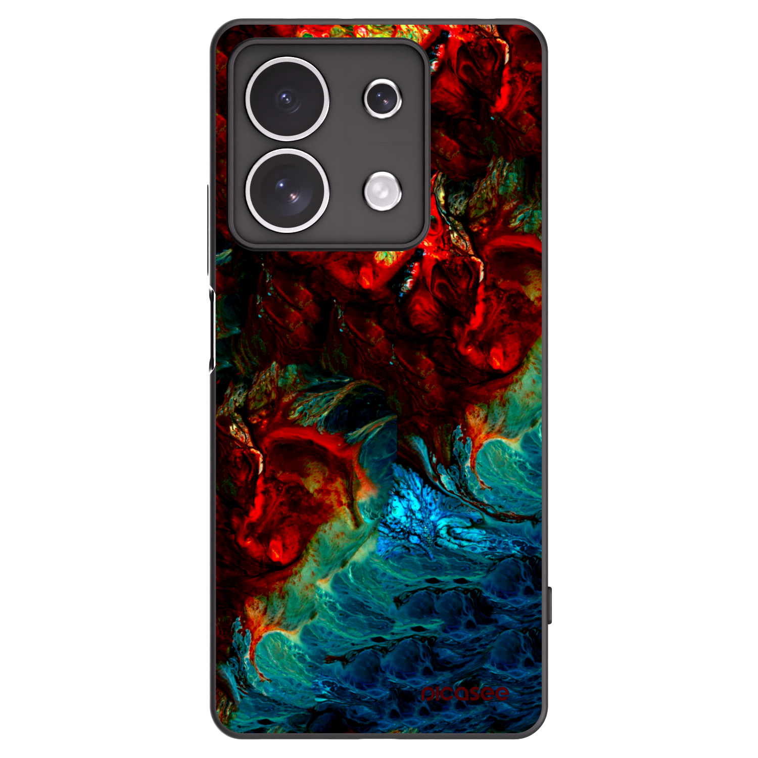 Picasee silikonski črni ovitek za Xiaomi Redmi Note 13 4G - Universe