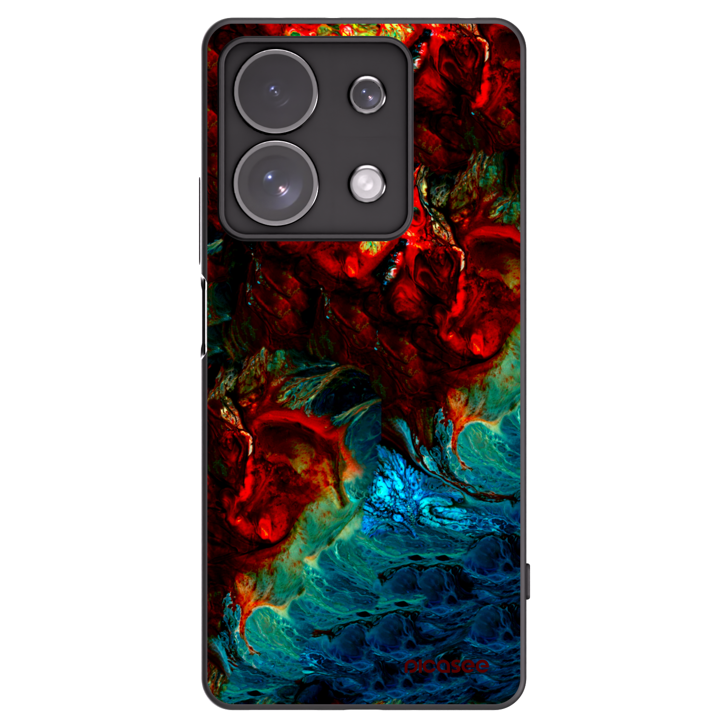 Picasee silikonski črni ovitek za Xiaomi Redmi Note 13 Pro 4G - Universe