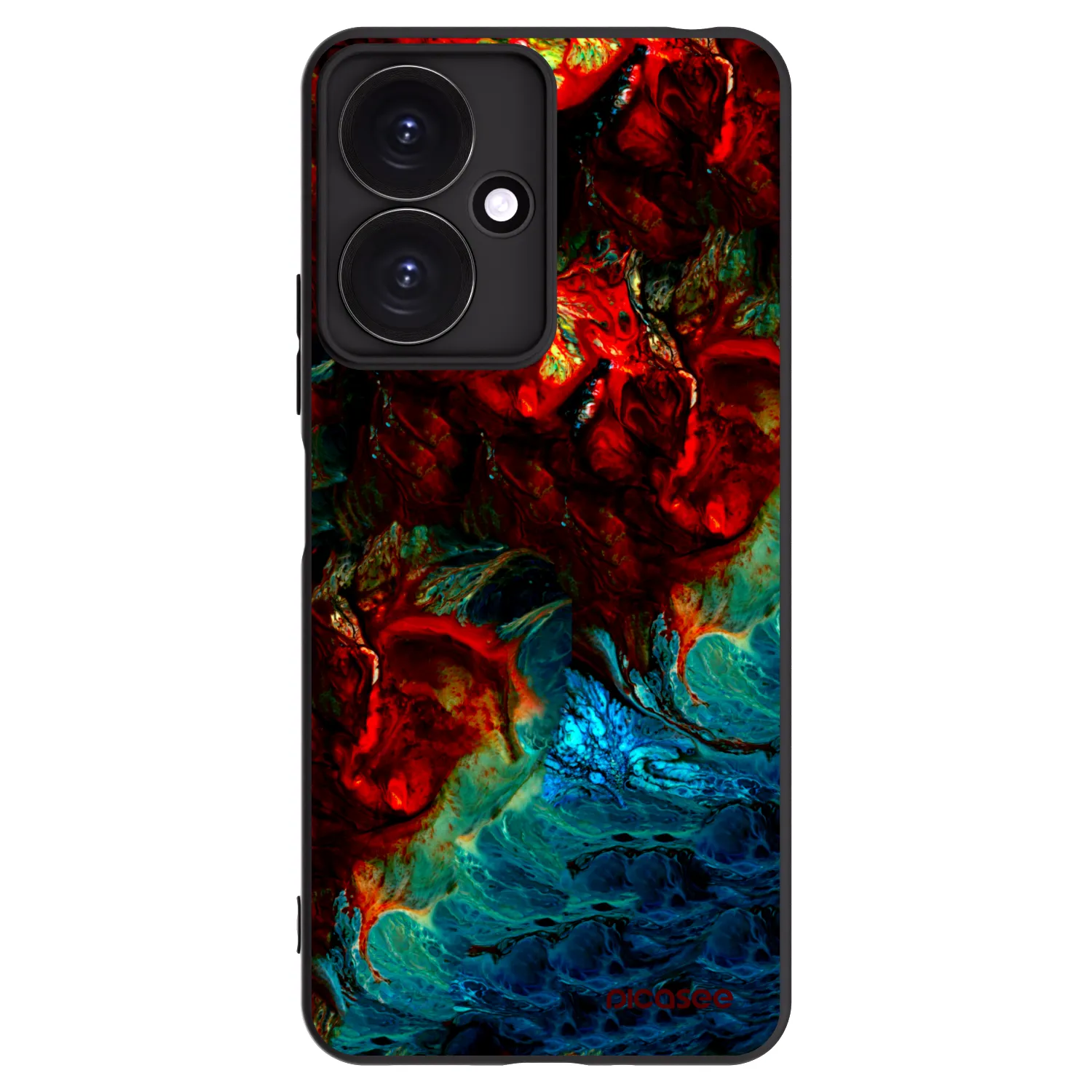 Picasee silikonski črni ovitek za Xiaomi Redmi 13C 5G - Universe