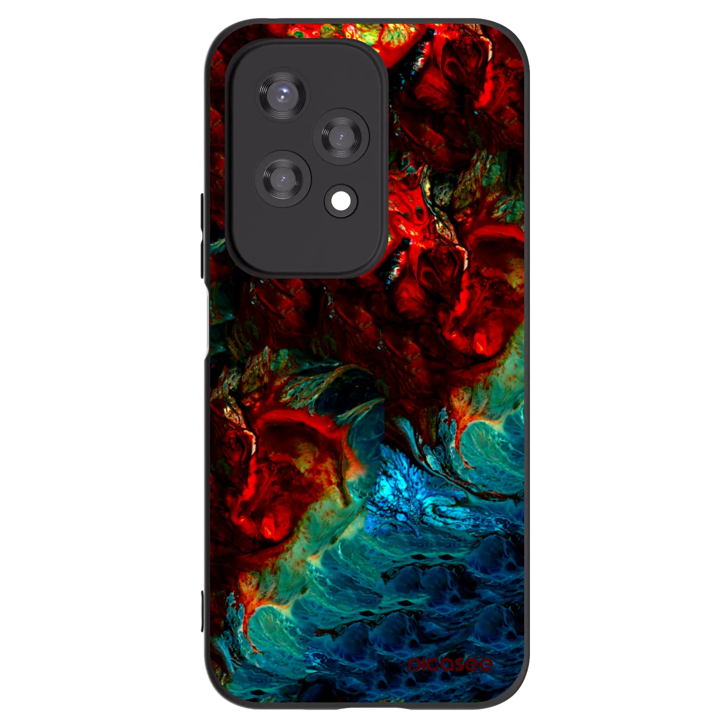 Picasee silikonski črni ovitek za Honor 200 Lite - Universe
