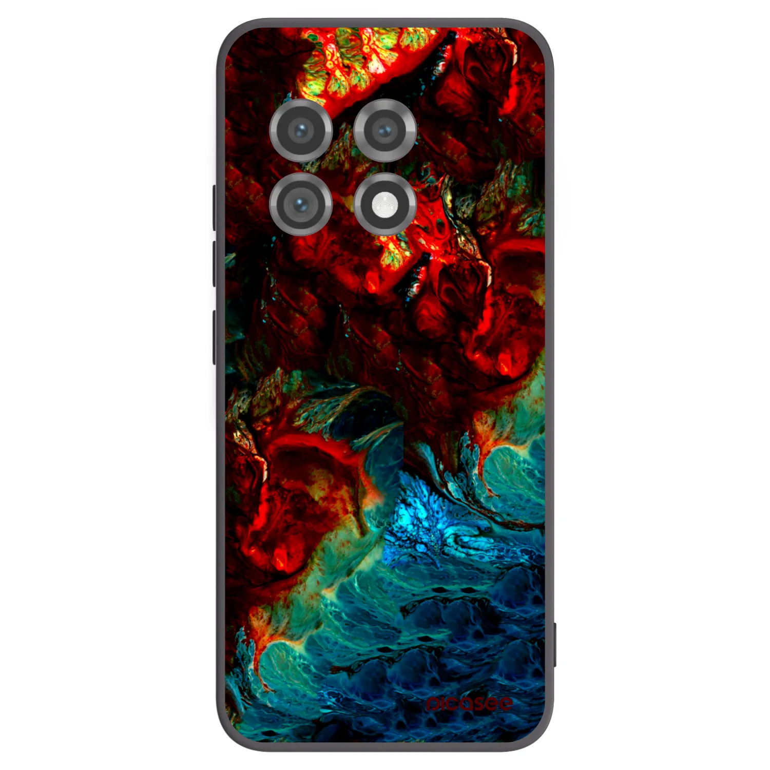 Picasee silikonski črni ovitek za OnePlus 11 5G - Universe