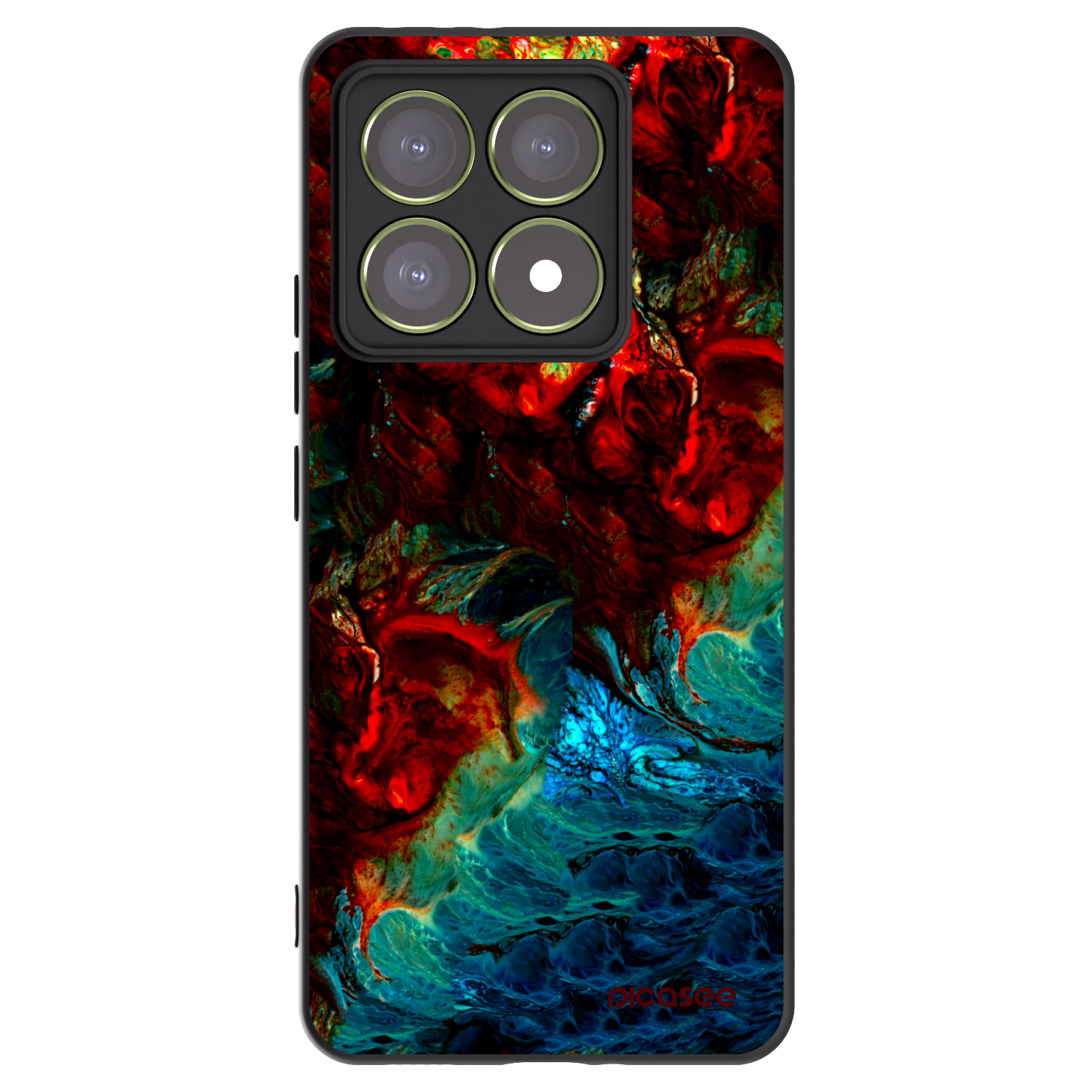 Picasee silikonski črni ovitek za Xiaomi 14T - Universe