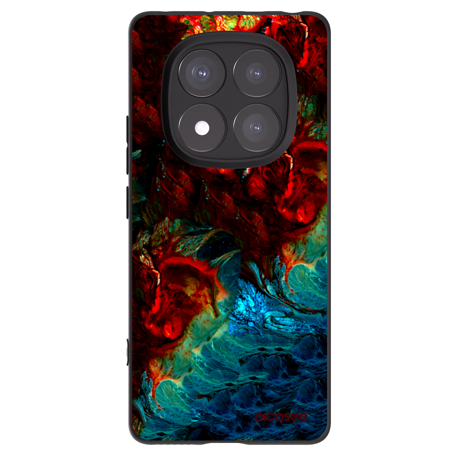 Picasee silikonski črni ovitek za Xiaomi Redmi Note 14 Pro 5G - Universe