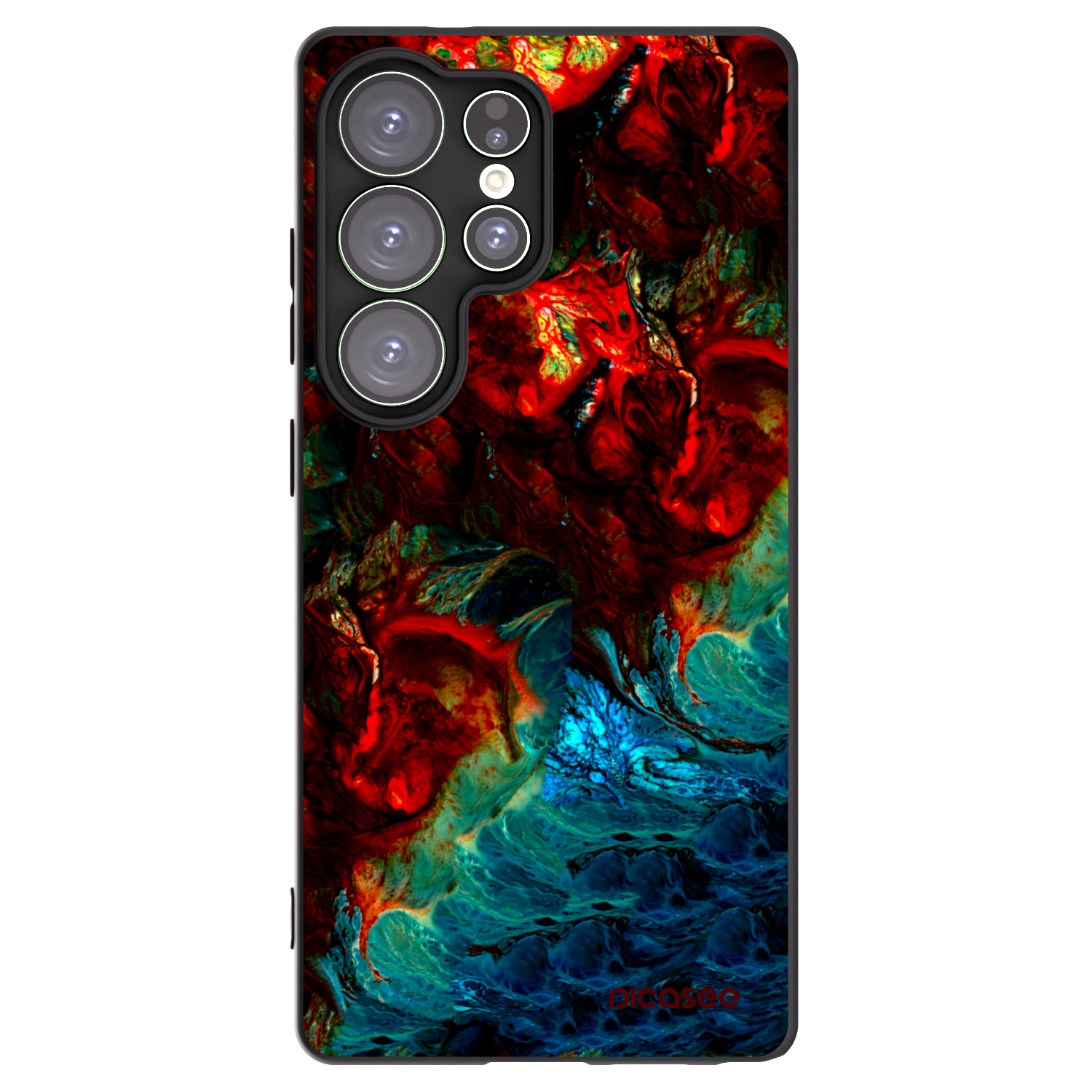 Picasee silikonski črni ovitek za Samsung Galaxy S25 Ultra 5G - Universe