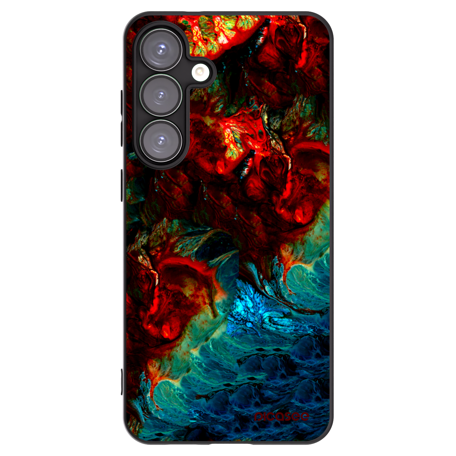 Picasee silikonski črni ovitek za Samsung Galaxy S25+ 5G - Universe