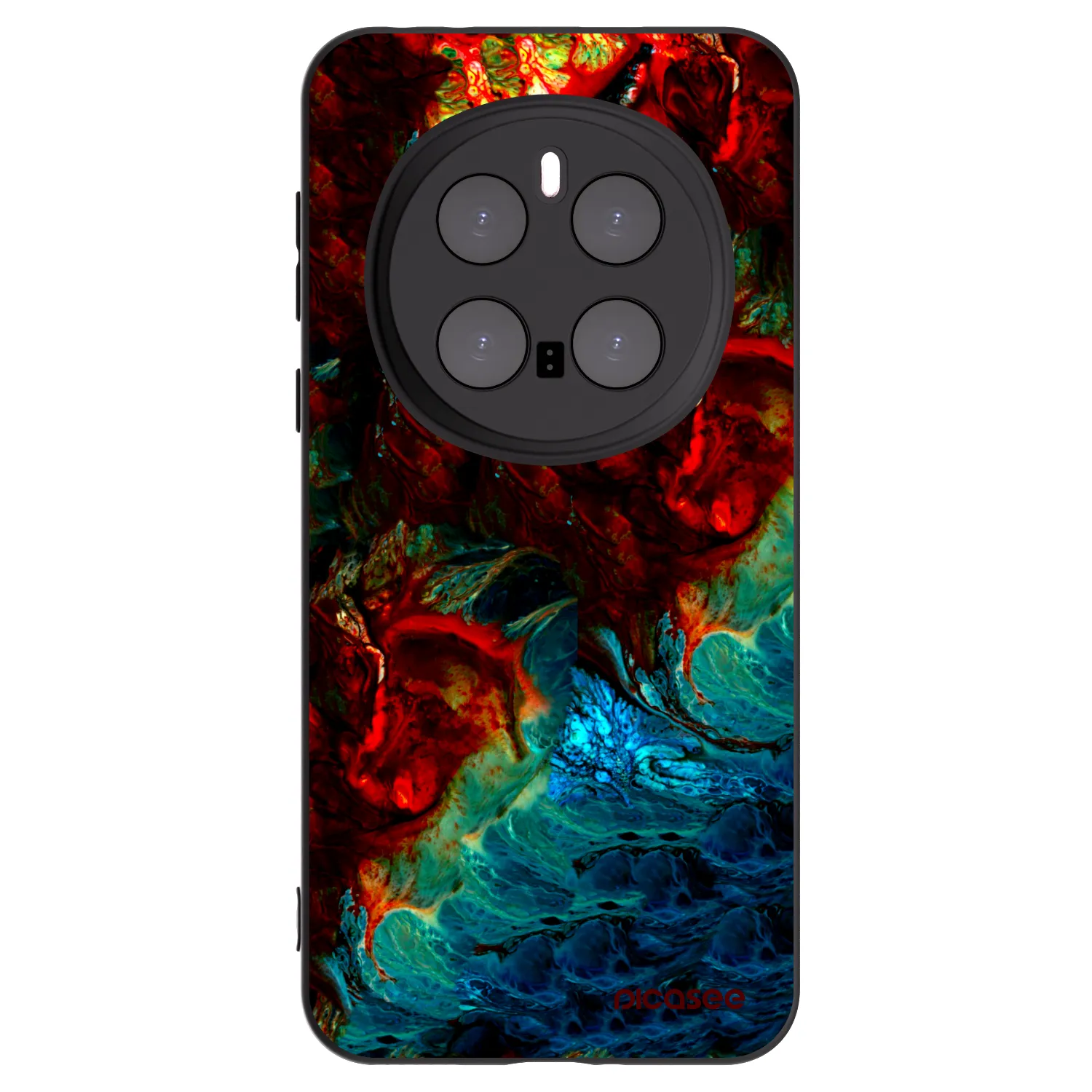 Picasee silikonski črni ovitek za Honor Magic7 Pro 5G - Universe