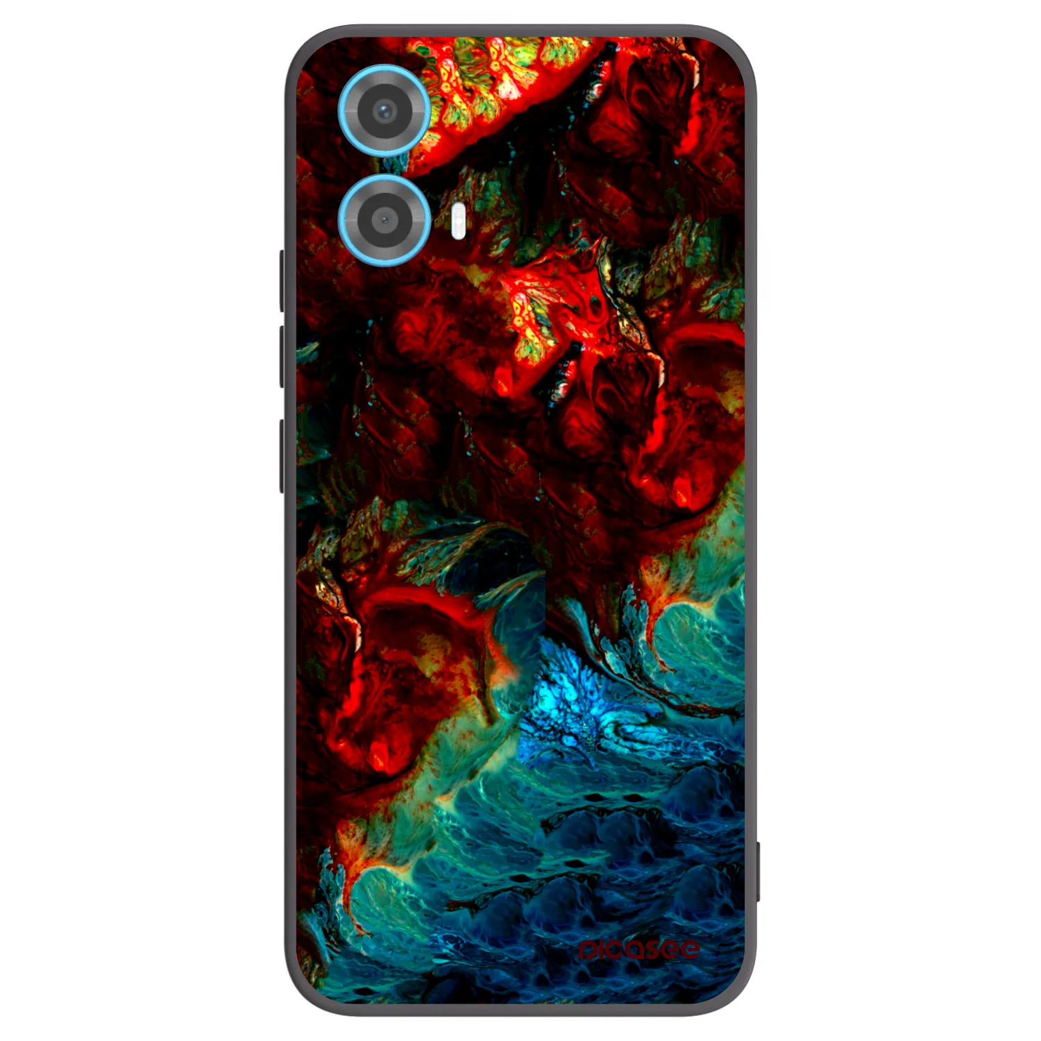 Picasee silikonski črni ovitek za Motorola Moto G34 5G - Universe