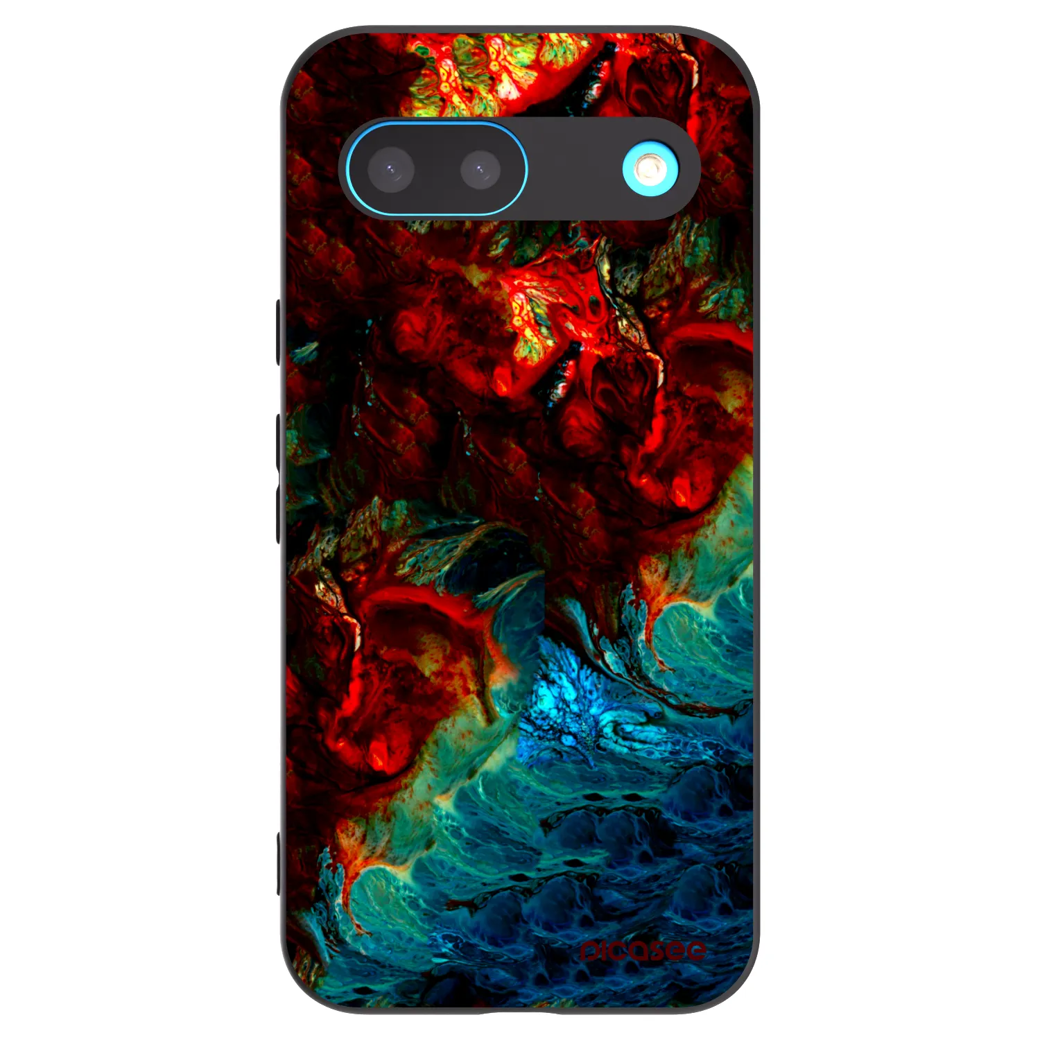 Picasee silikonski črni ovitek za Google Pixel 8 - Universe
