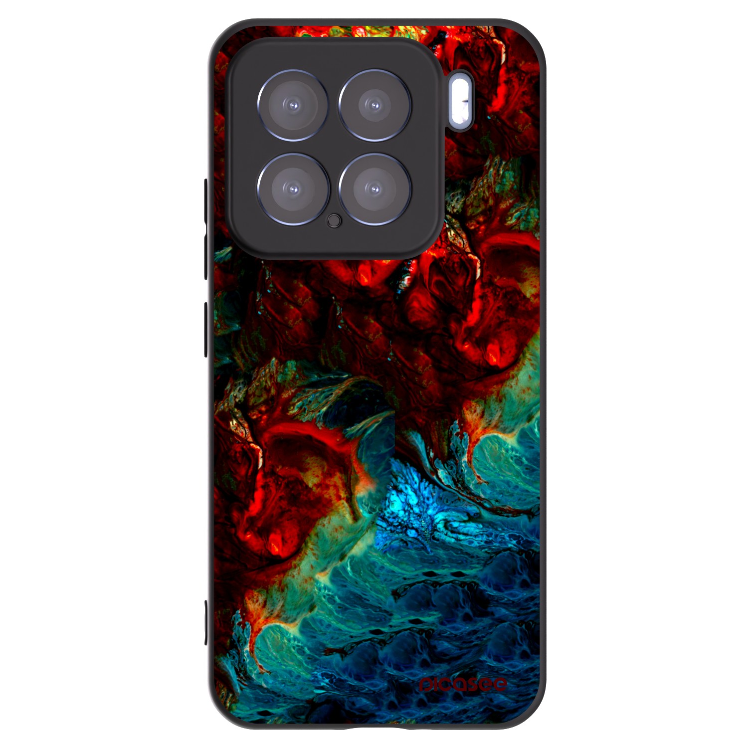 Picasee silikonski črni ovitek za Xiaomi 15 - Universe
