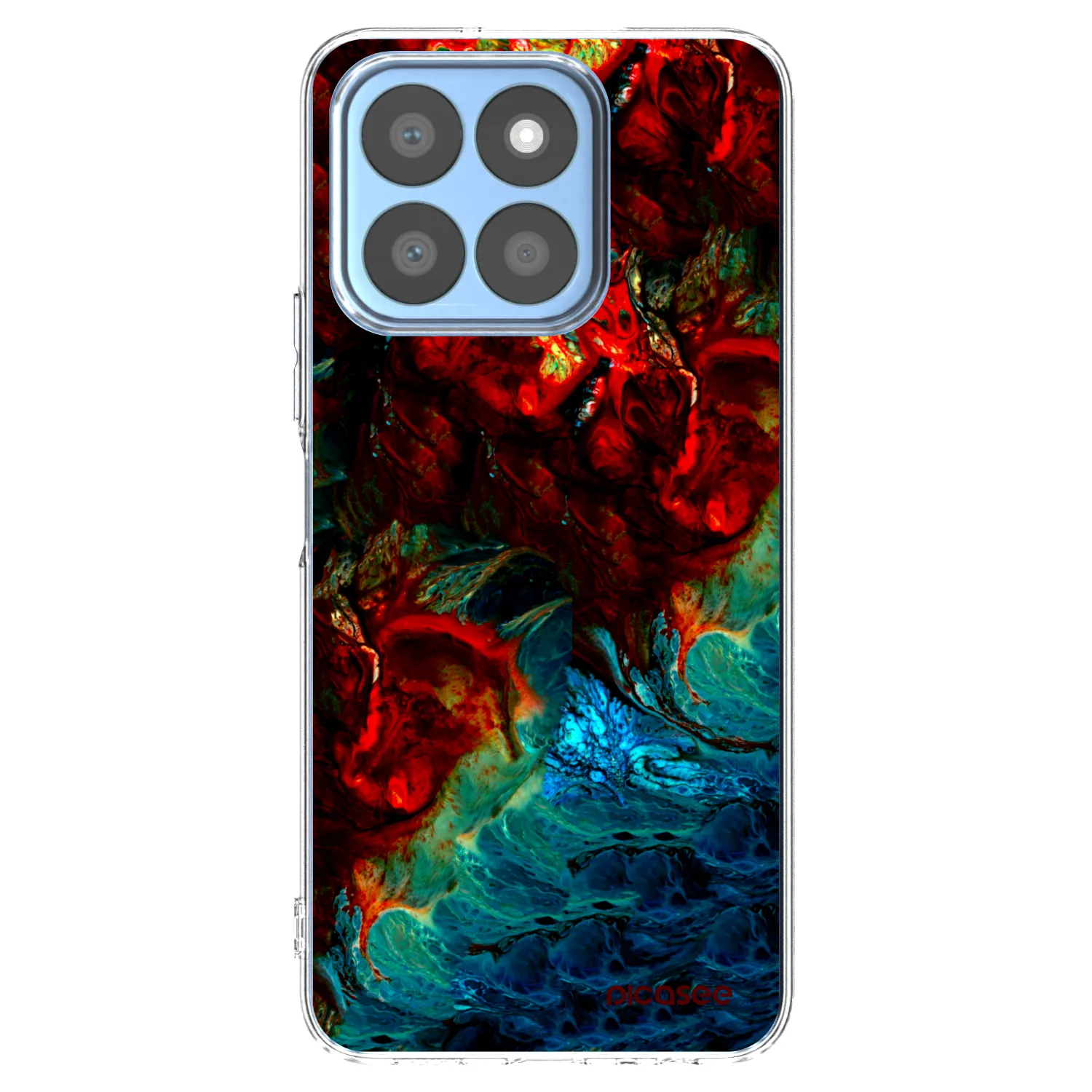 Picasee silikonski prozorni ovitek za Honor X8c - Universe